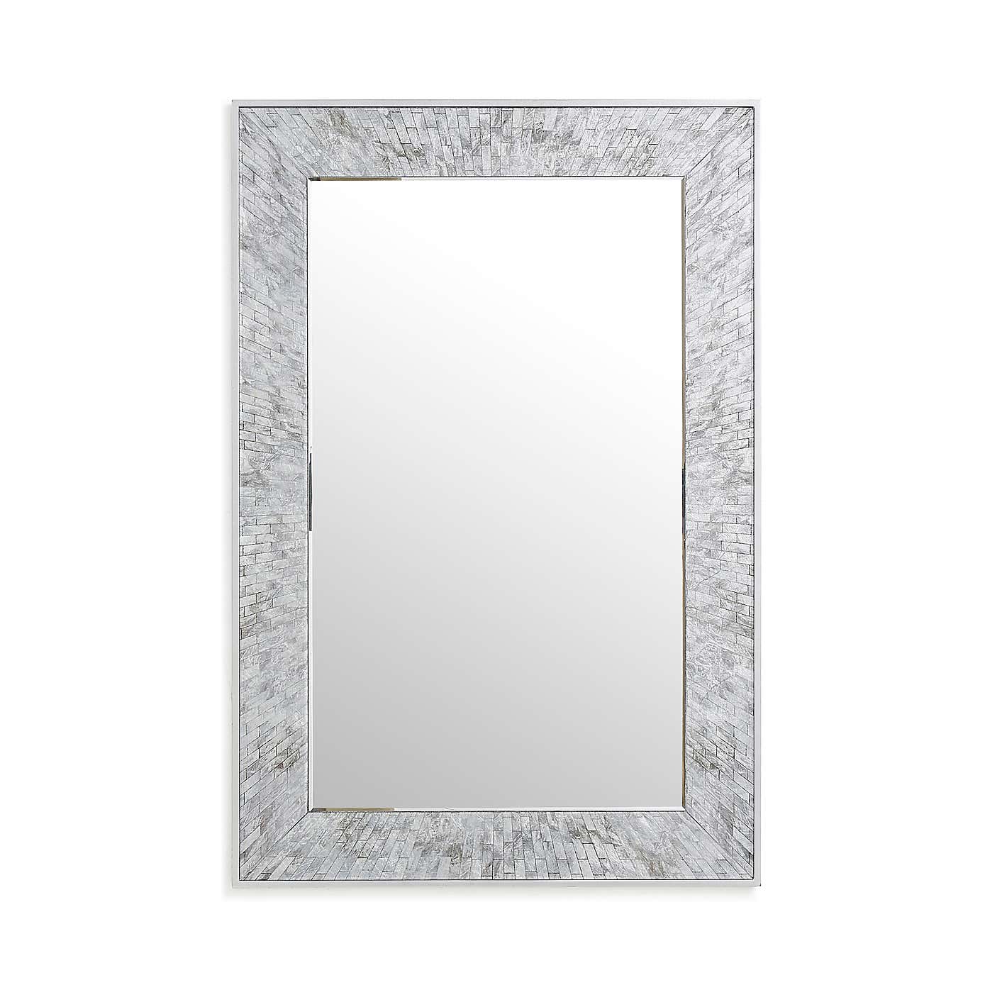 Luxe Tiled Over Mantle Wall Mirror