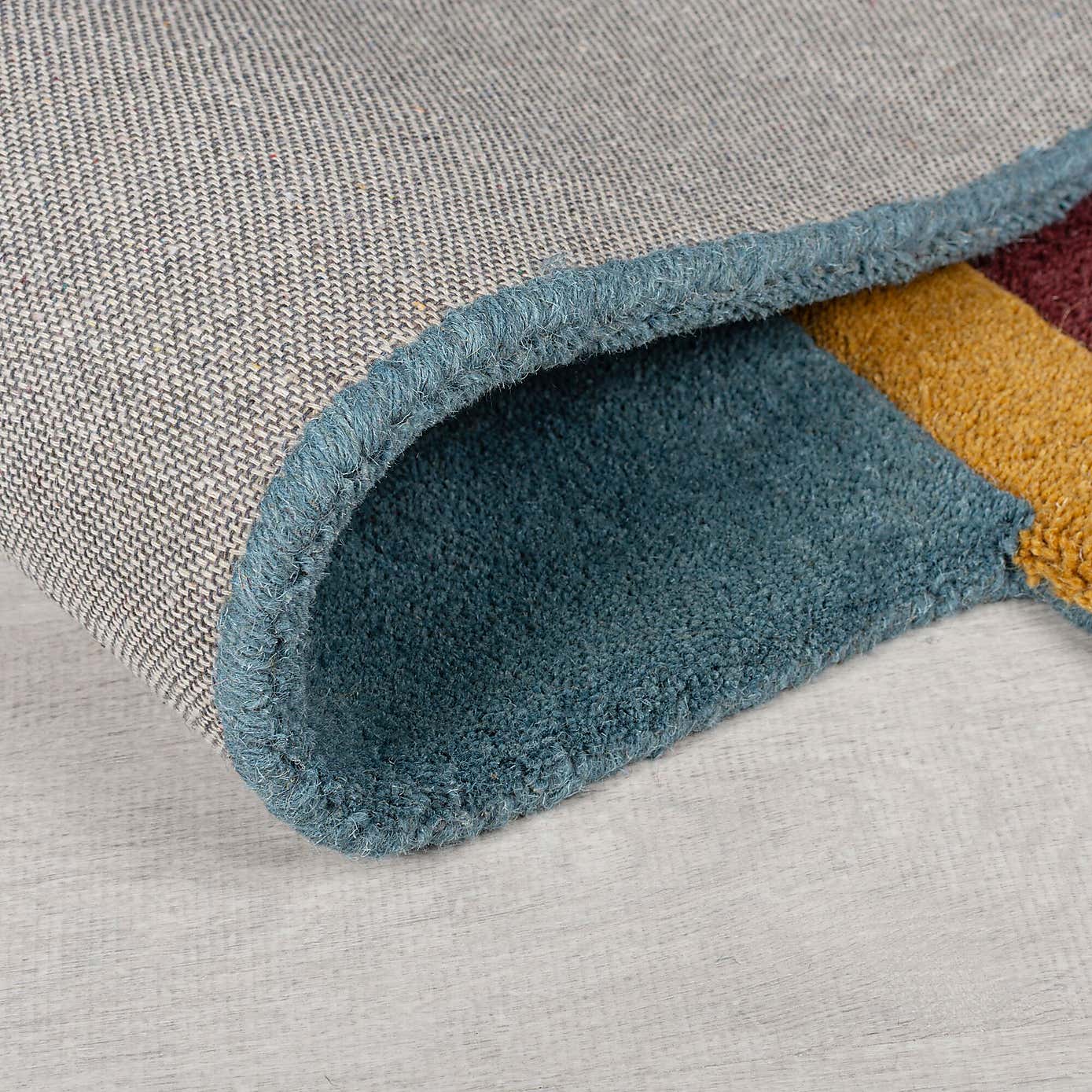 Shuffle Shaped Wool Rug