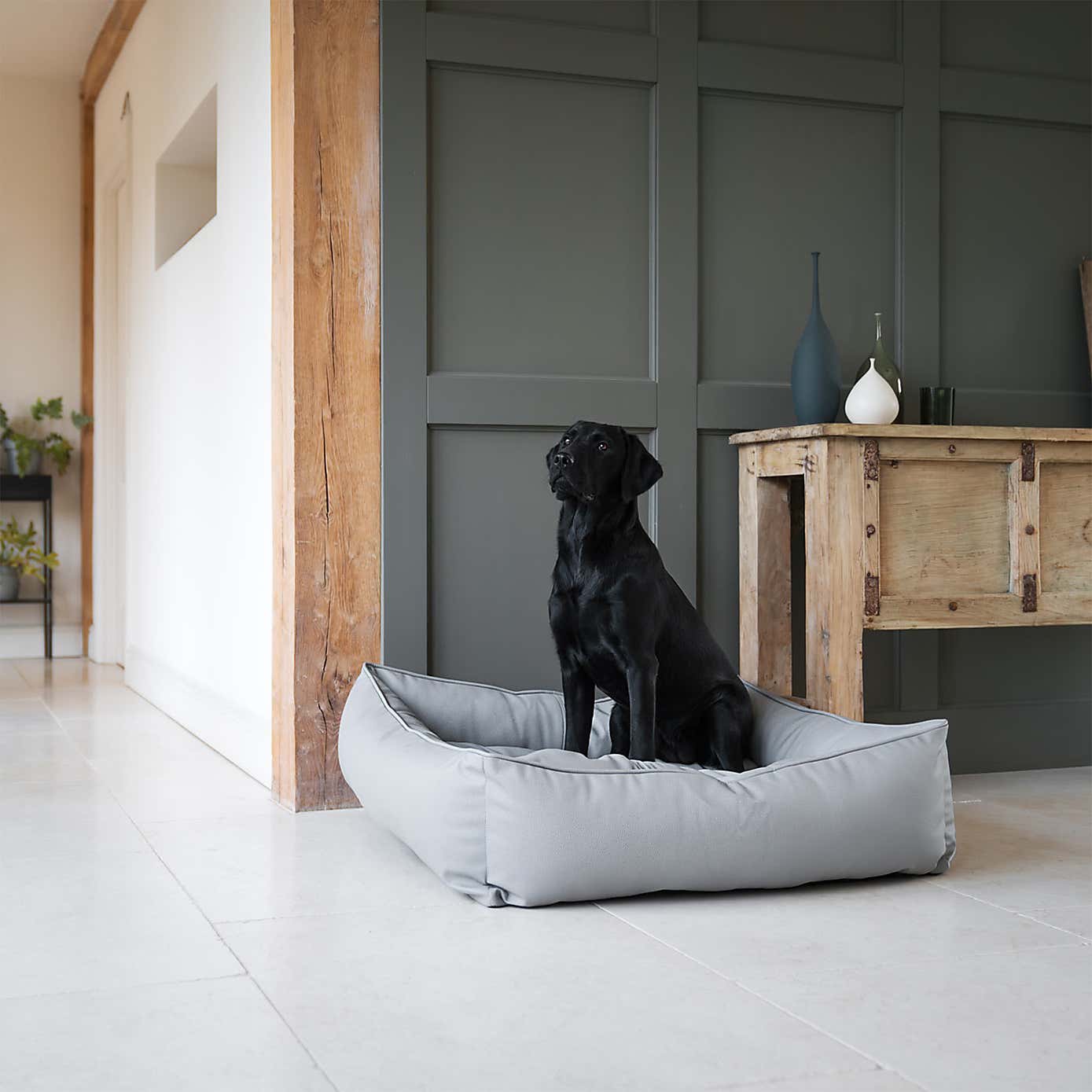 Lords and Labradors Rhino Leather Box Dog Bed