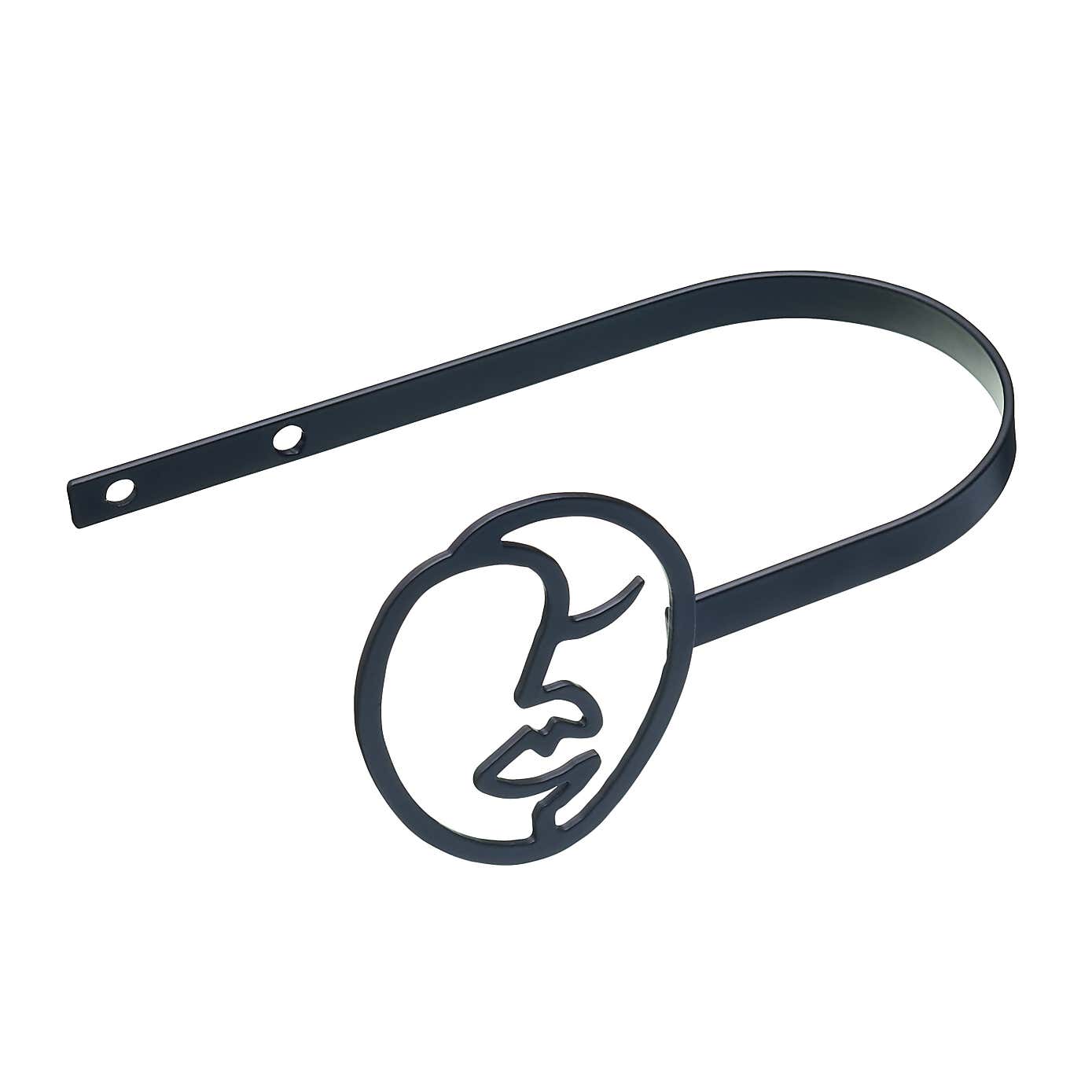 Mix and Match Matt Black Faces Holdback Pair