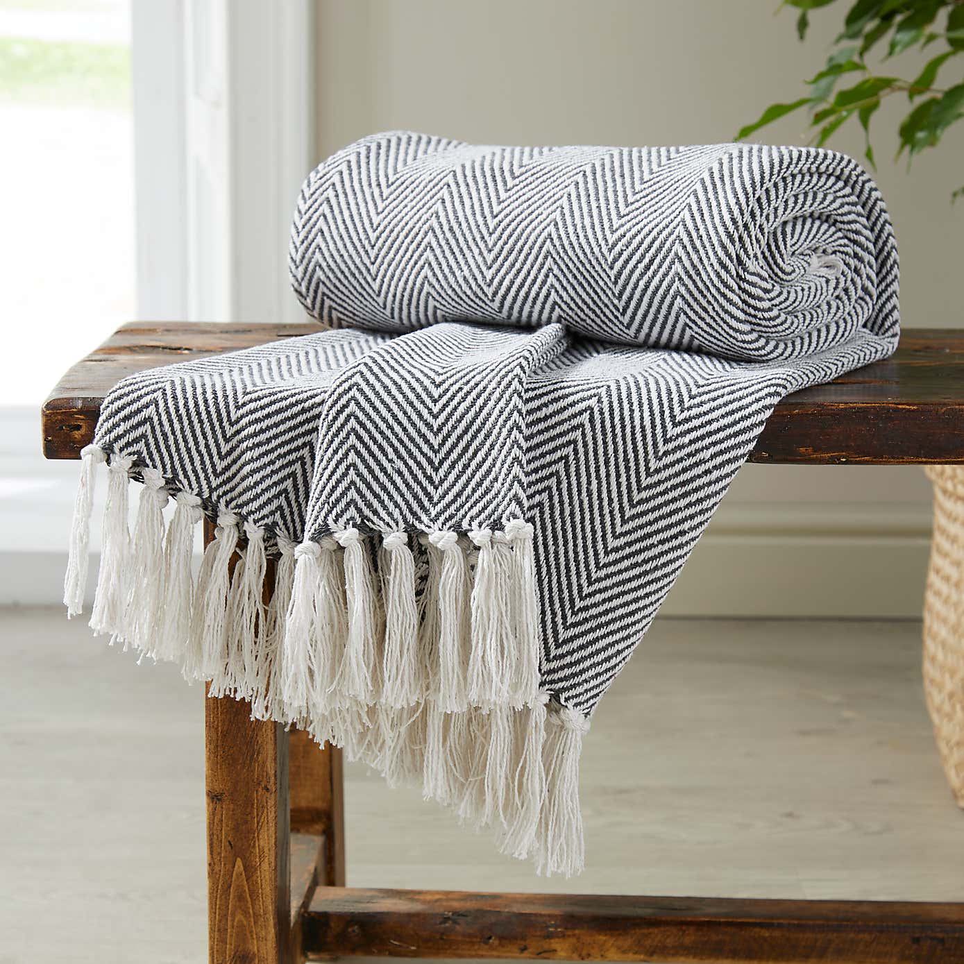 Jenson Herringbone 130cm x 180cm Throw