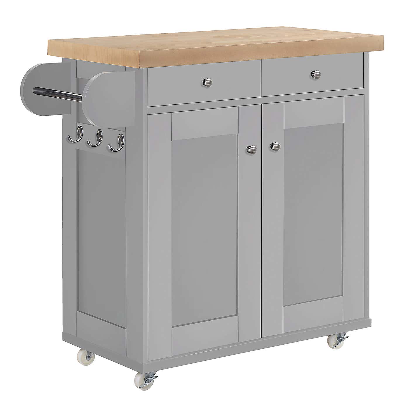 Portland Grey Kitchen Island