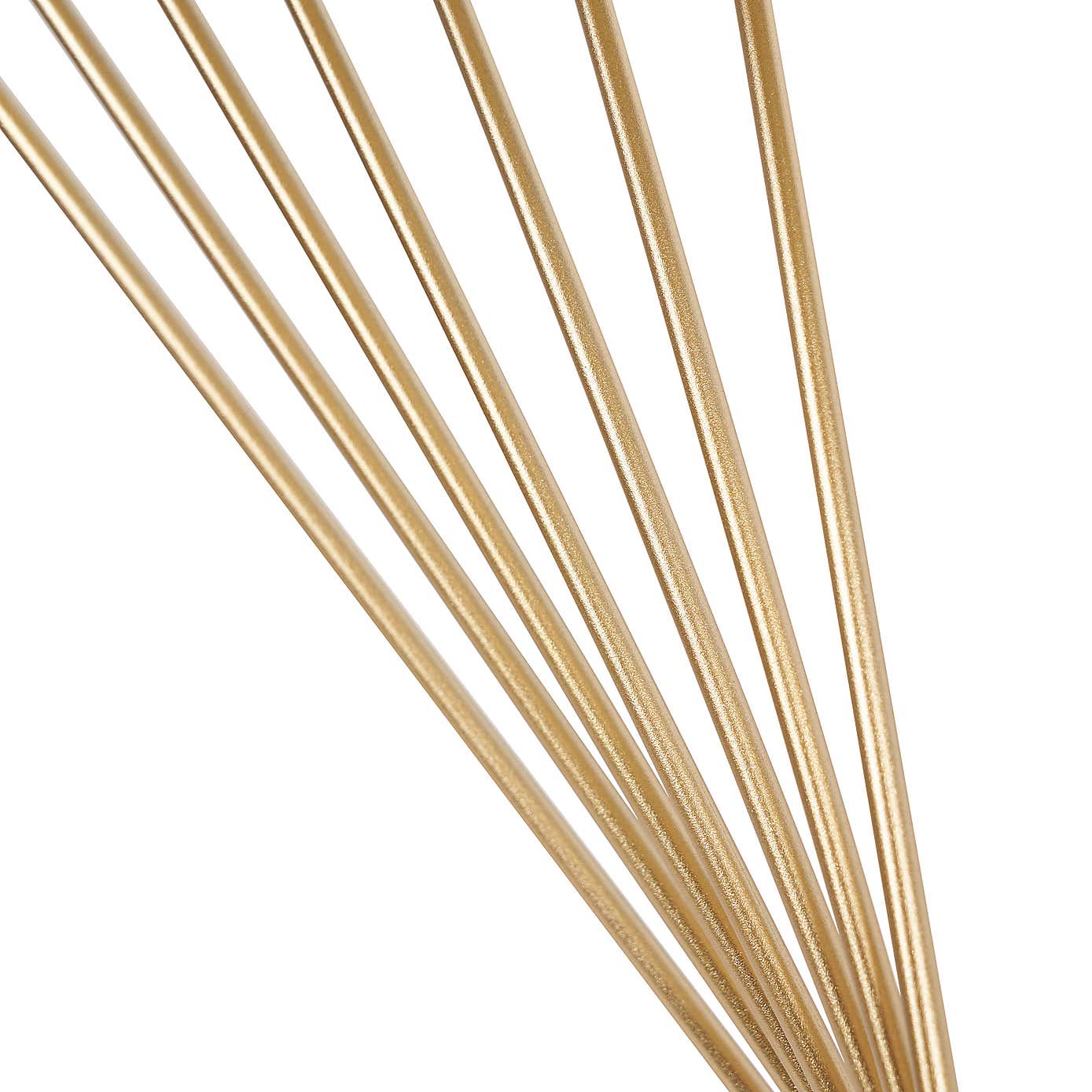 Liberty Glass and Gold Half Moon Console Table