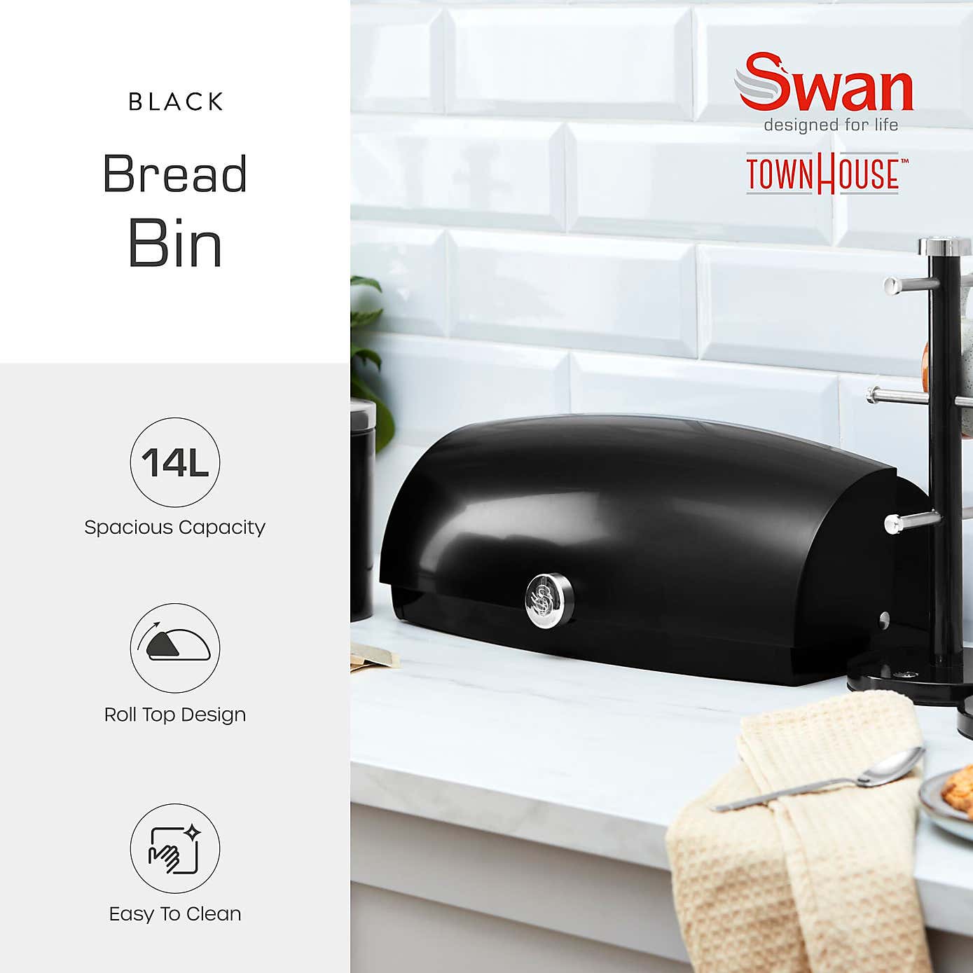 Swan Townhouse Bread Bin