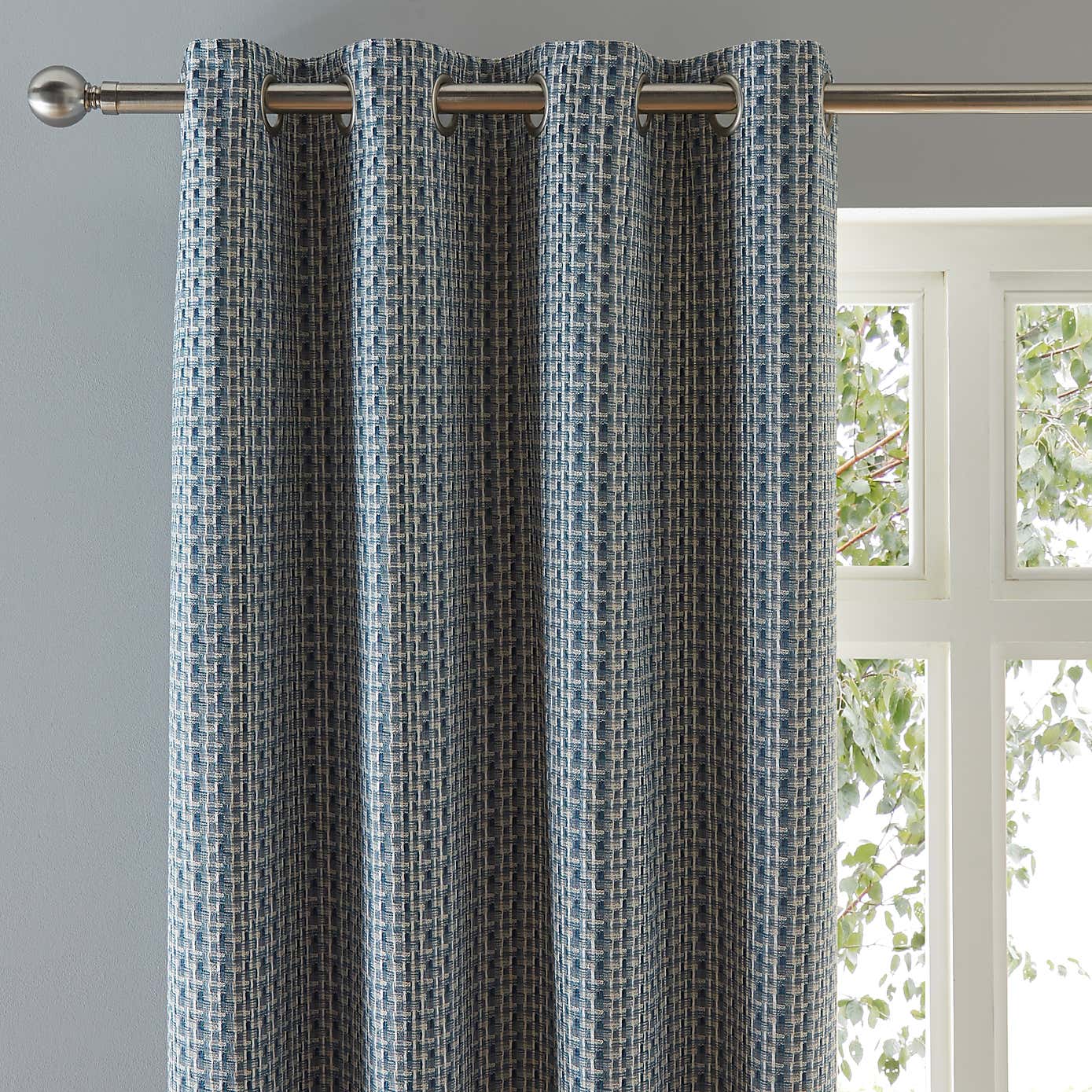 Ryder Check Eyelet Curtains