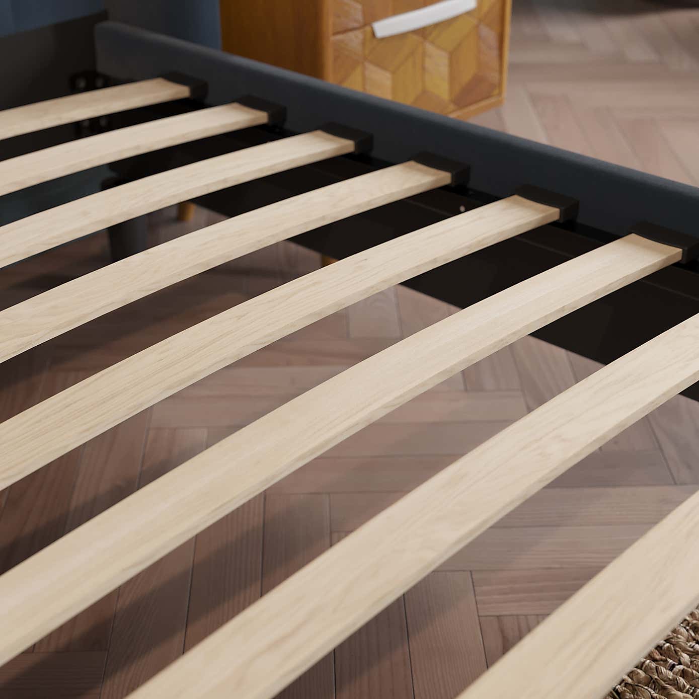 Alara Pleated Velvet Bed