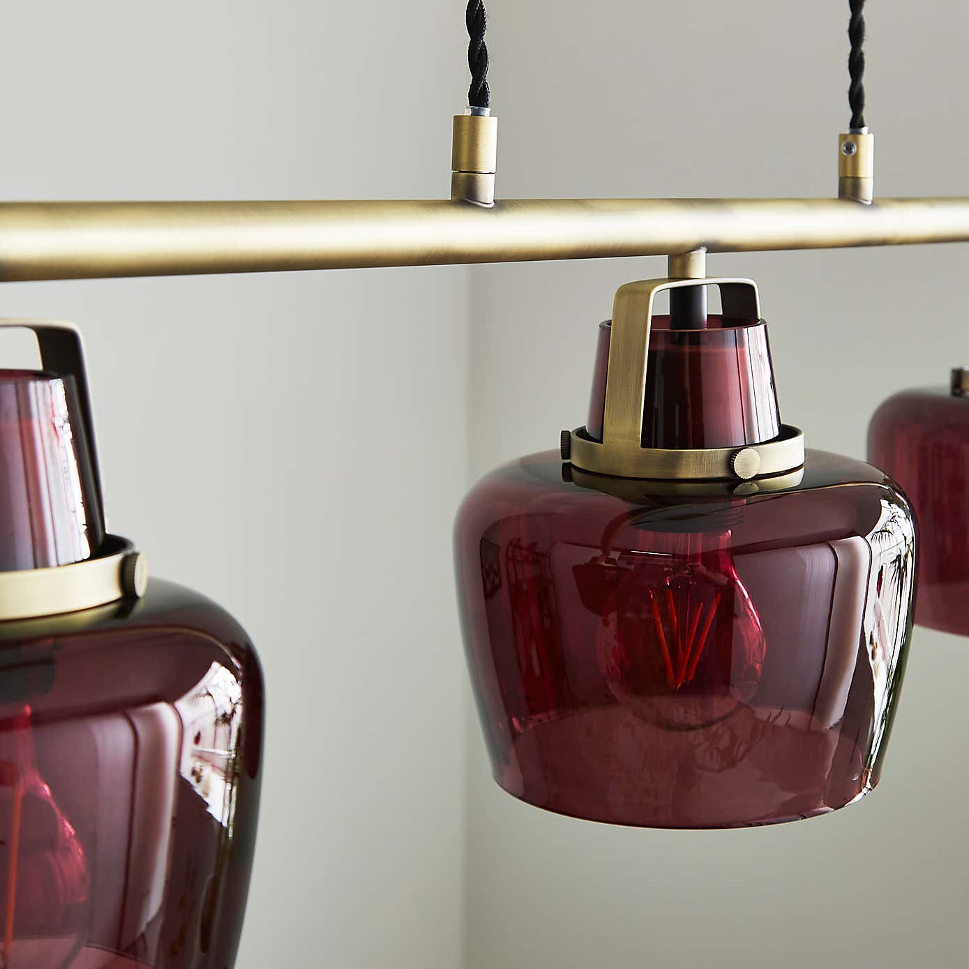 Auburn Modern 3 Light Adjustable Diner Ceiling Light