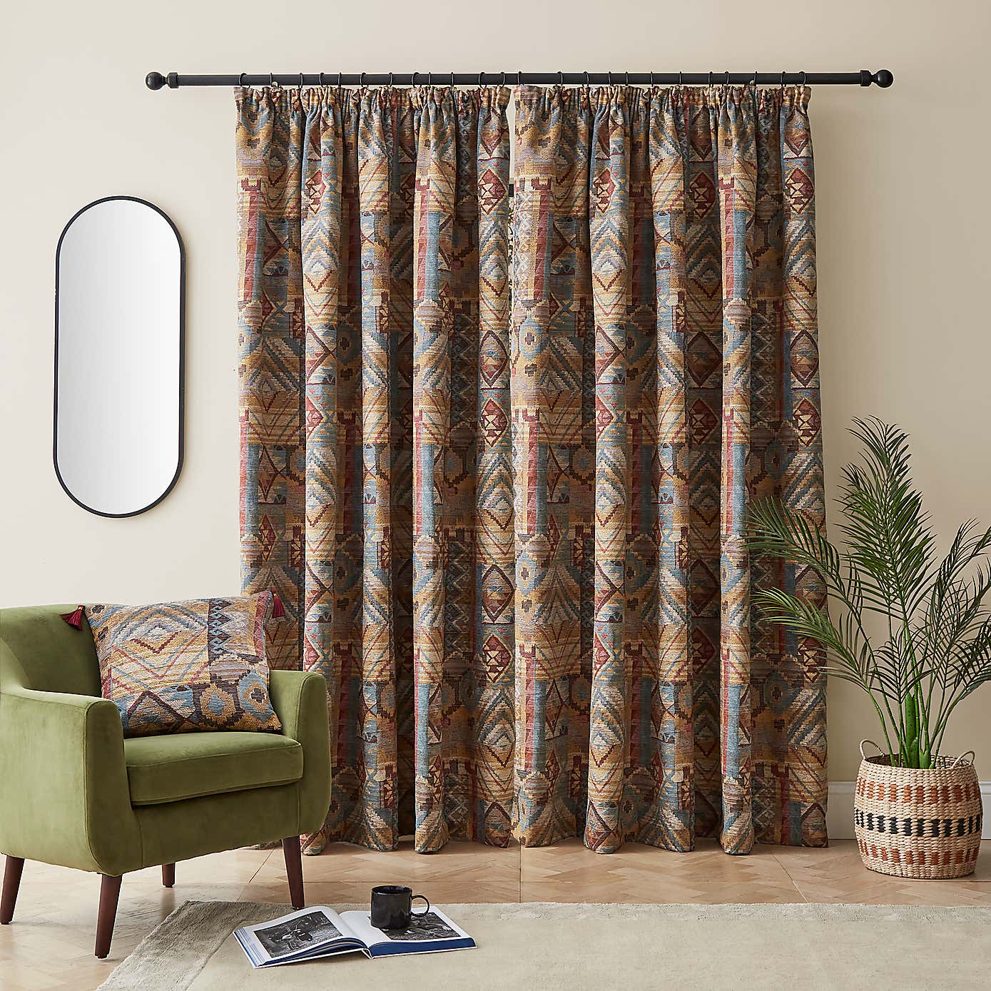 Evander Pencil Pleat Curtains