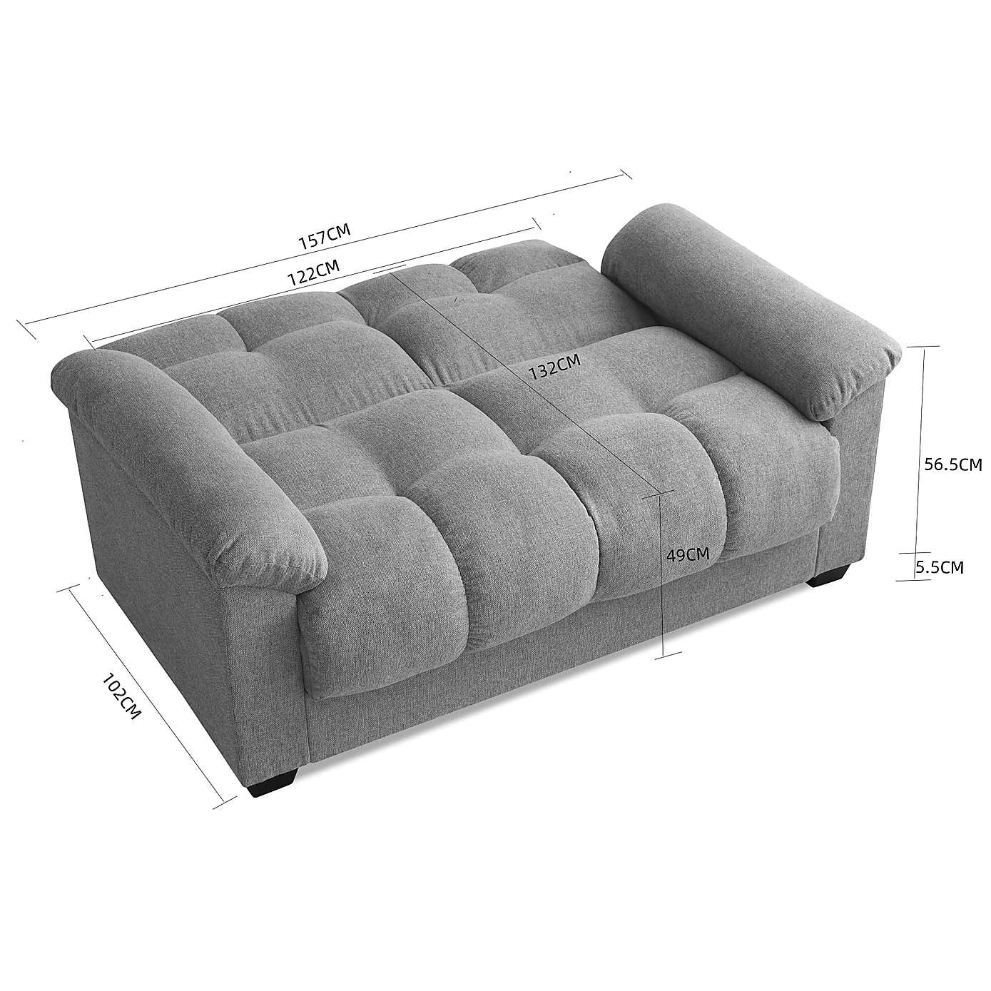 Margo Chenille 2 Seater Sofa Bed