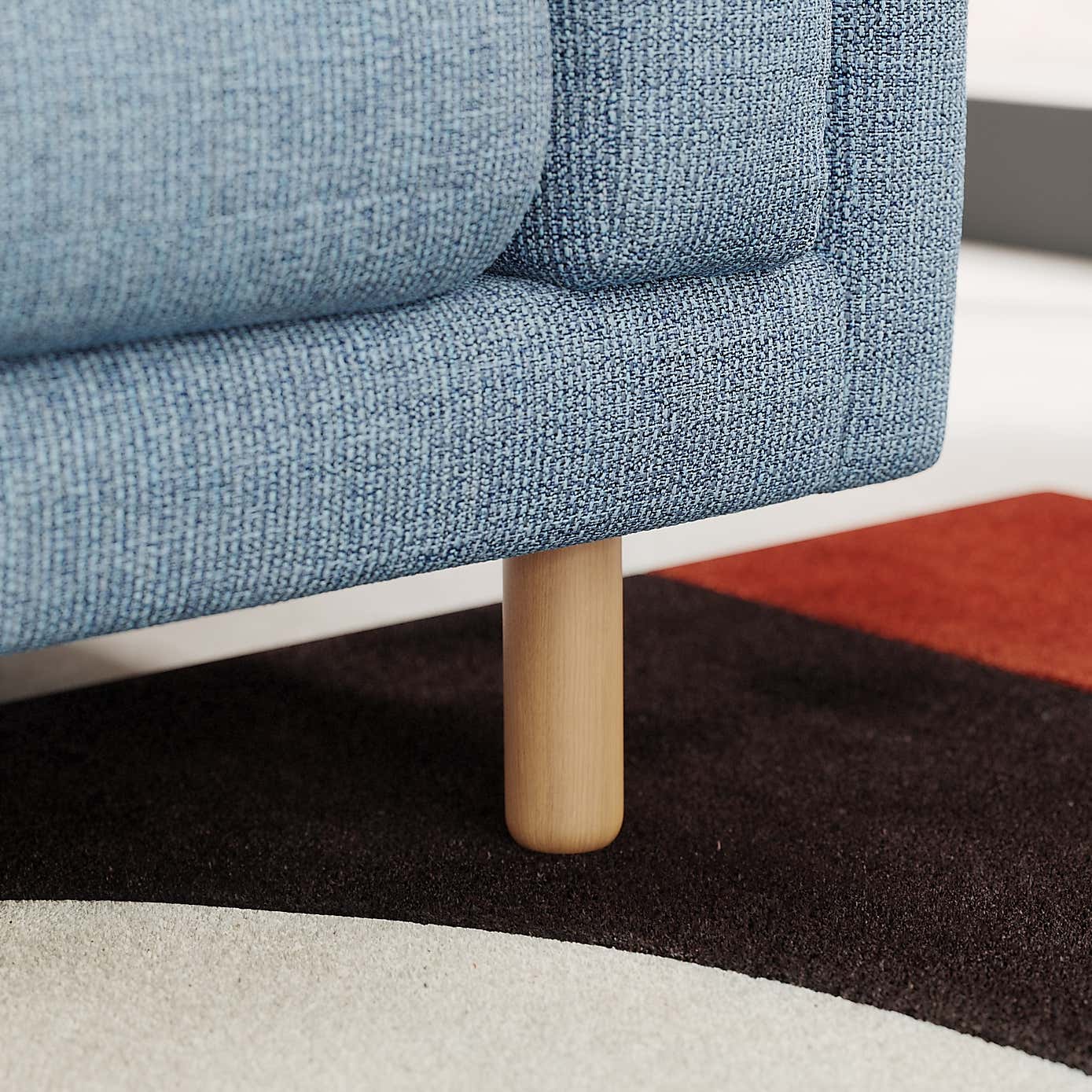 Newton Chunky Tonal Weave Corner Chaise