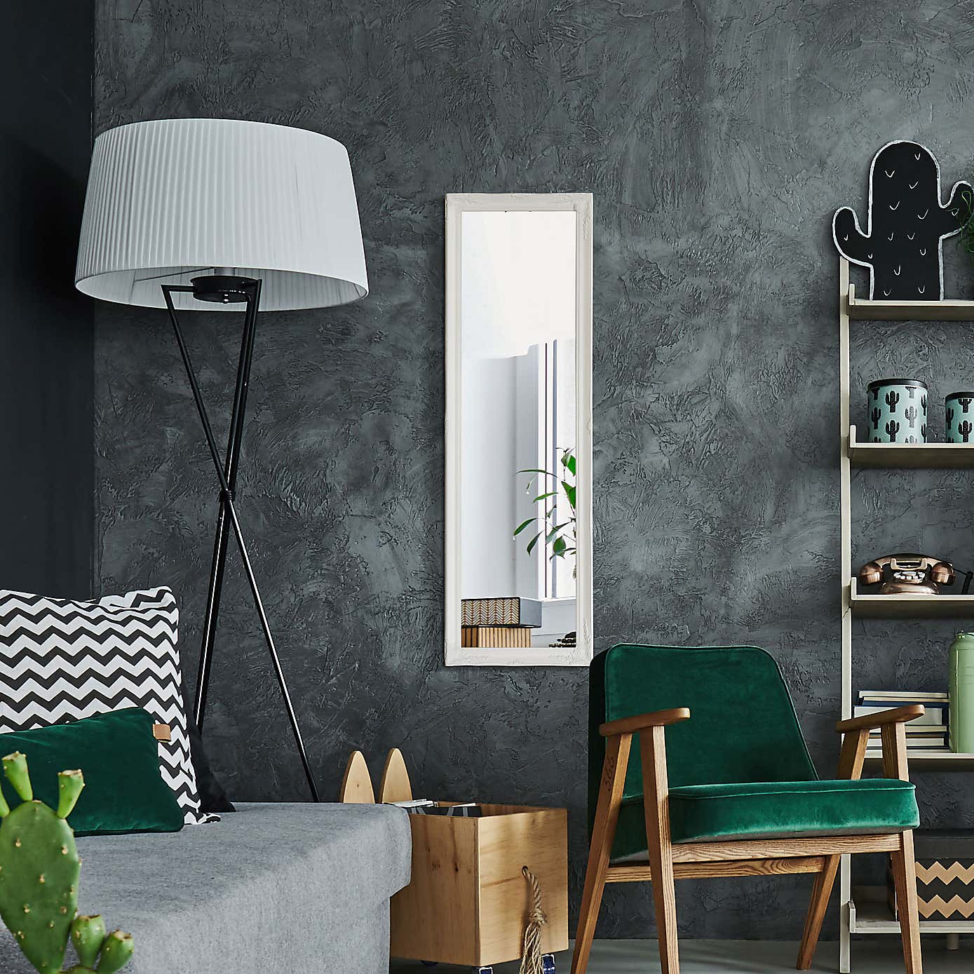 Fraser Rectangle Beaded Dress Wall Mirror