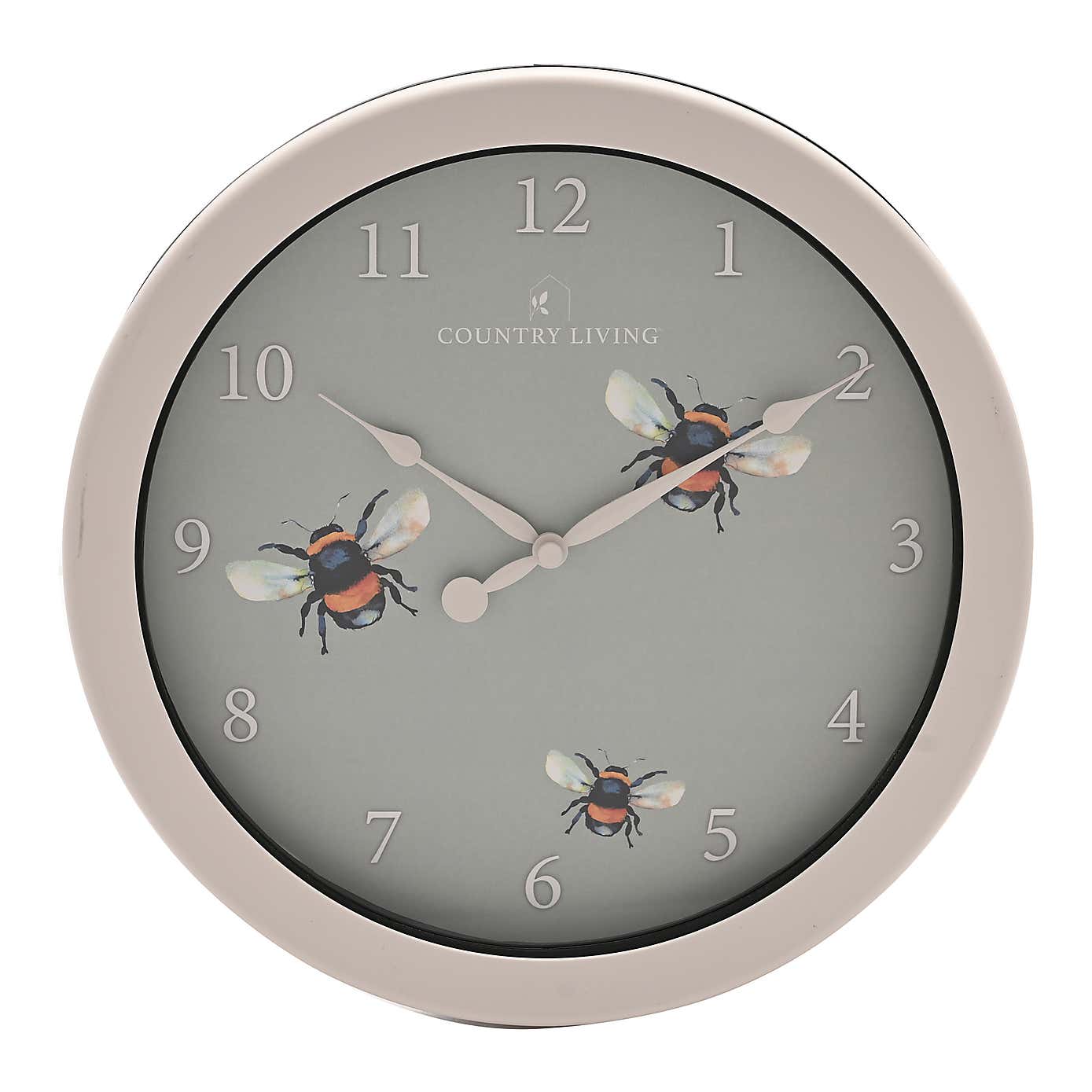 Country Living Bee Indoor Outdoor Wall Clock