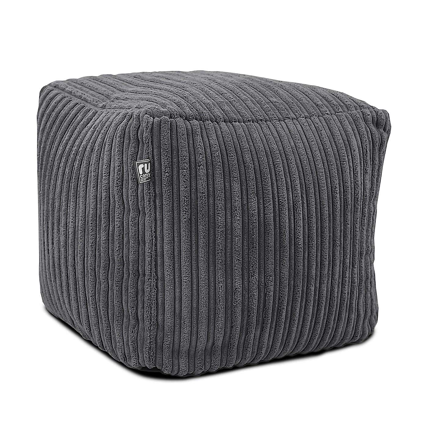 Ru Comfy Jumbo Cord Cube Beanbag