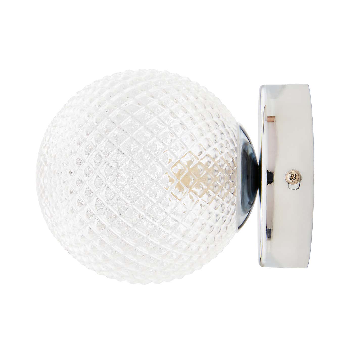 Vaughn Globe Glass Wall Light