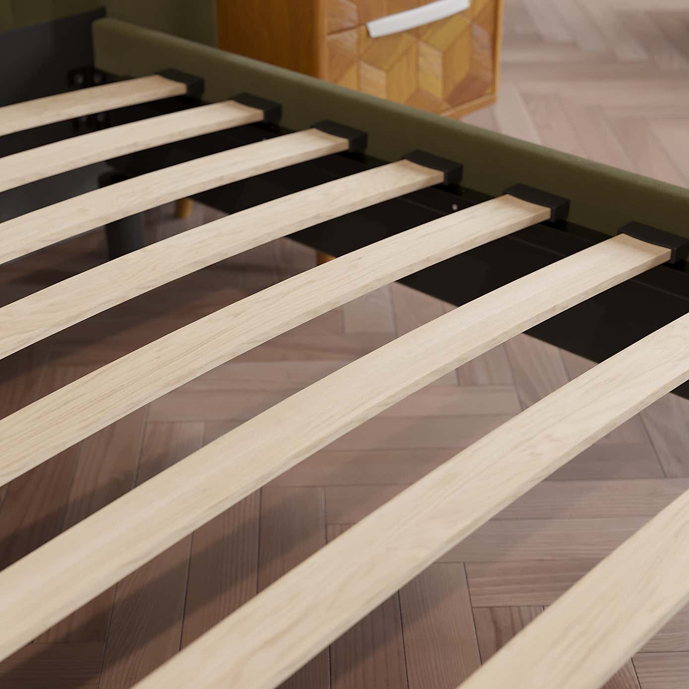 Alara Pleated Velvet Bed