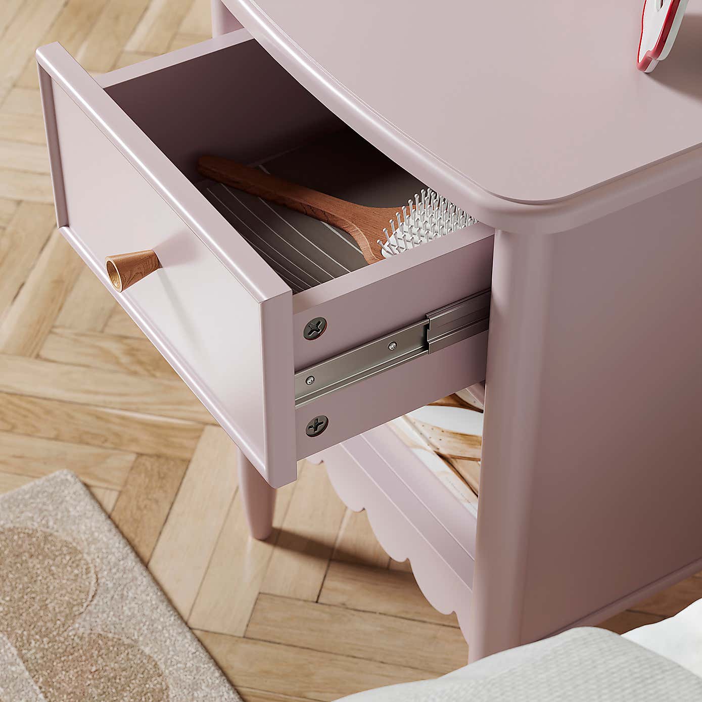 Remi 1 Drawer Bedside Table