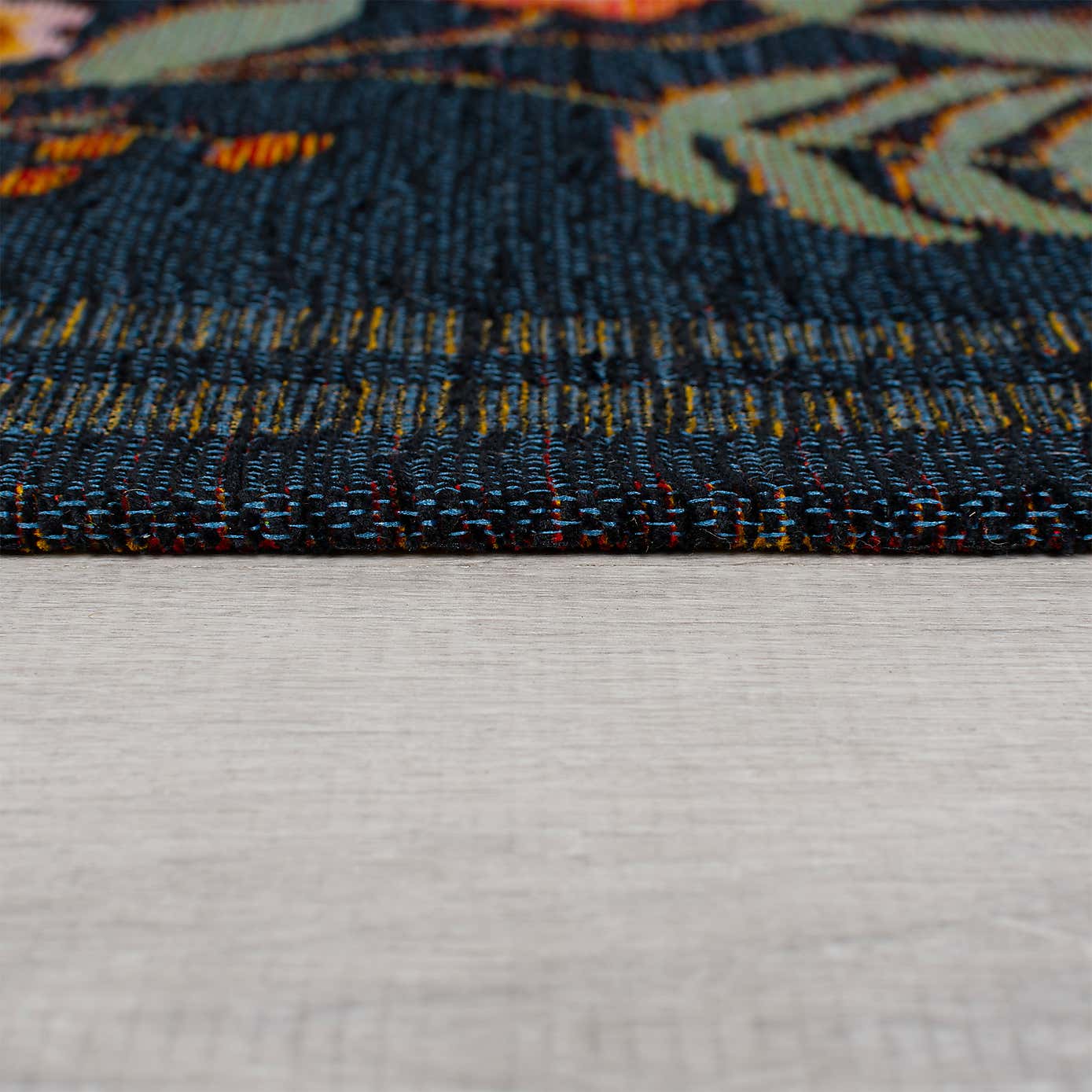 Camellia Floral Border Rug