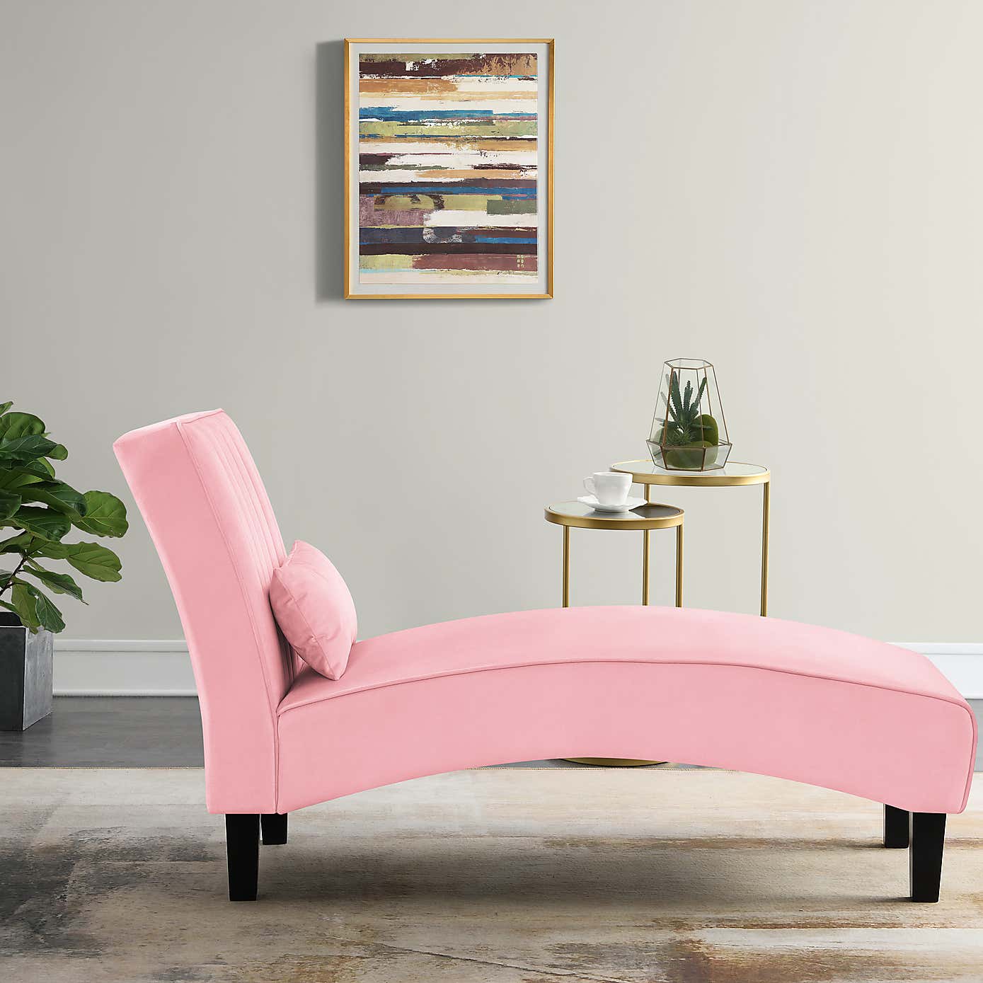 Bella Velvet Chaise Lounge