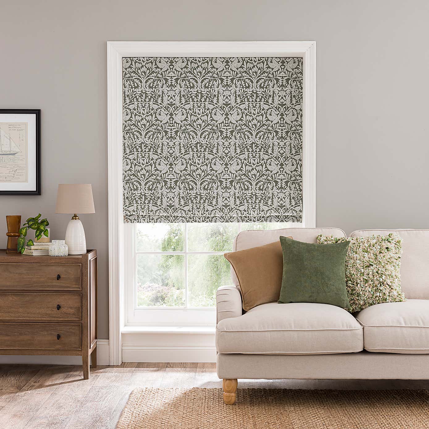 Alora Chenille Roman Blind