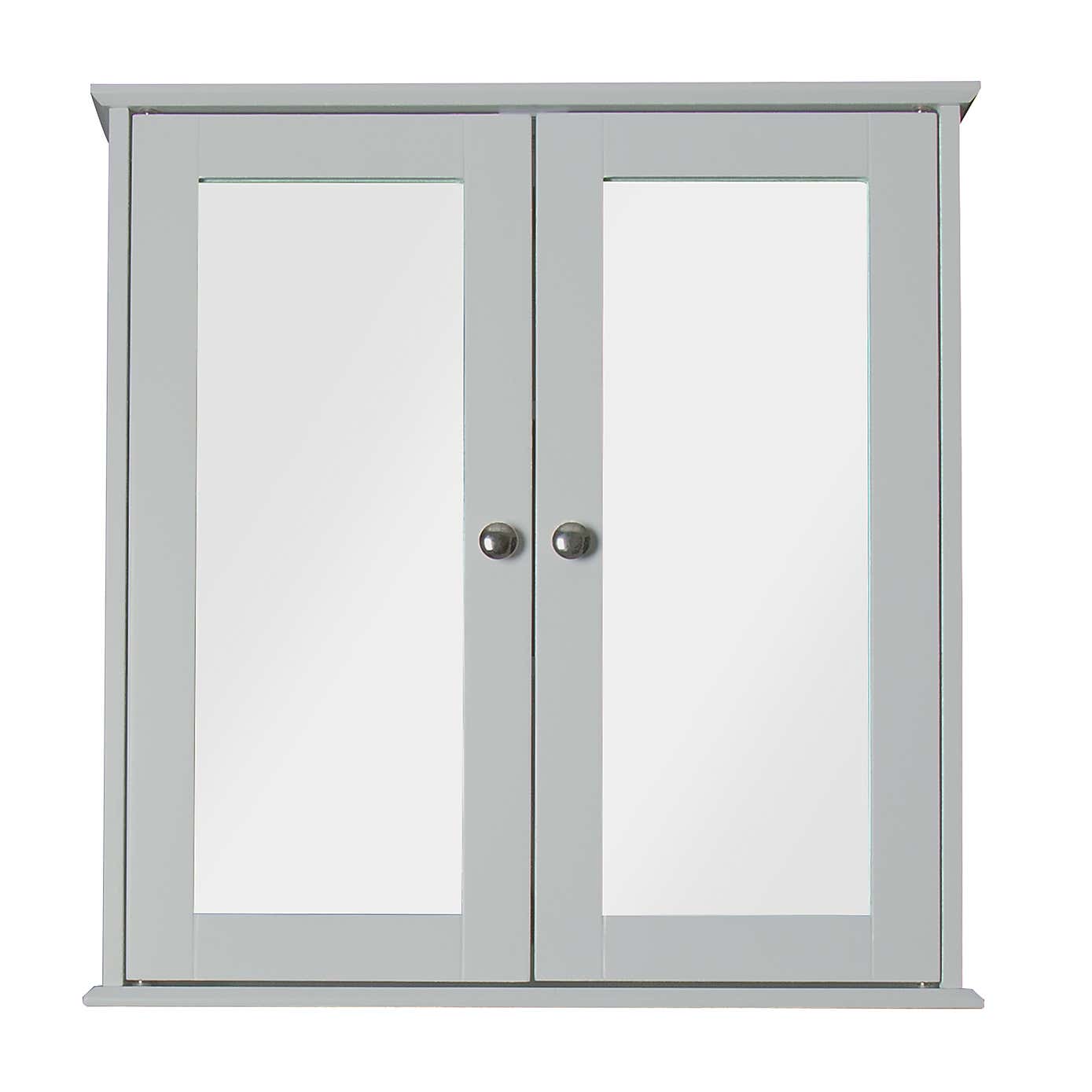 FlexiFix Ashby Wooden Double Door Cabinet, Grey