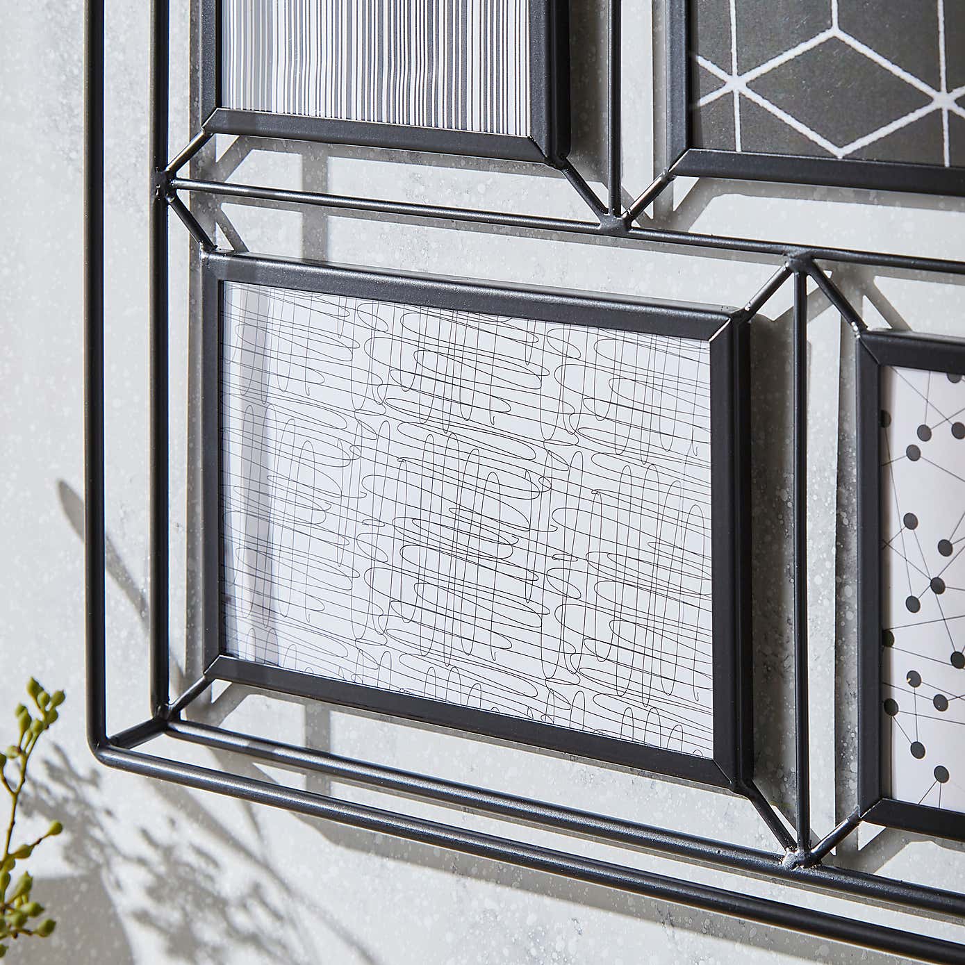 London Black Multi Photo Frame