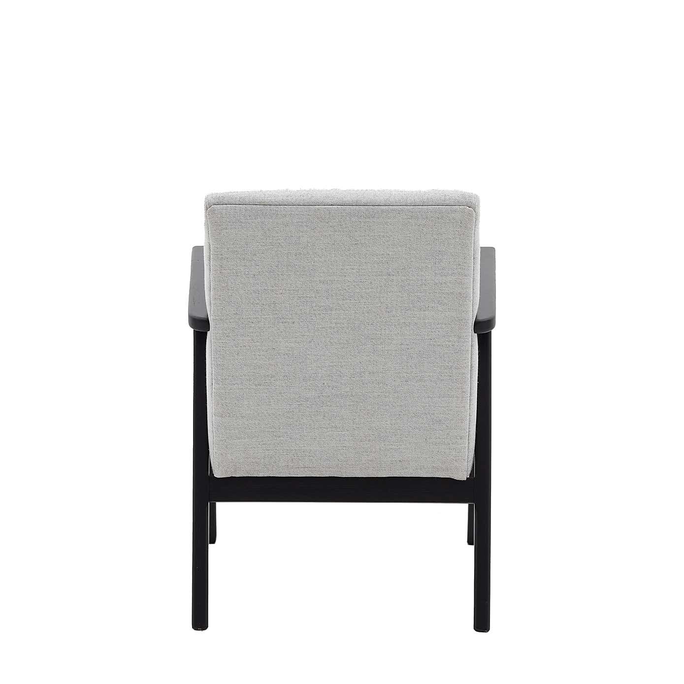 Natori Linen Wooden Arm Accent Chair