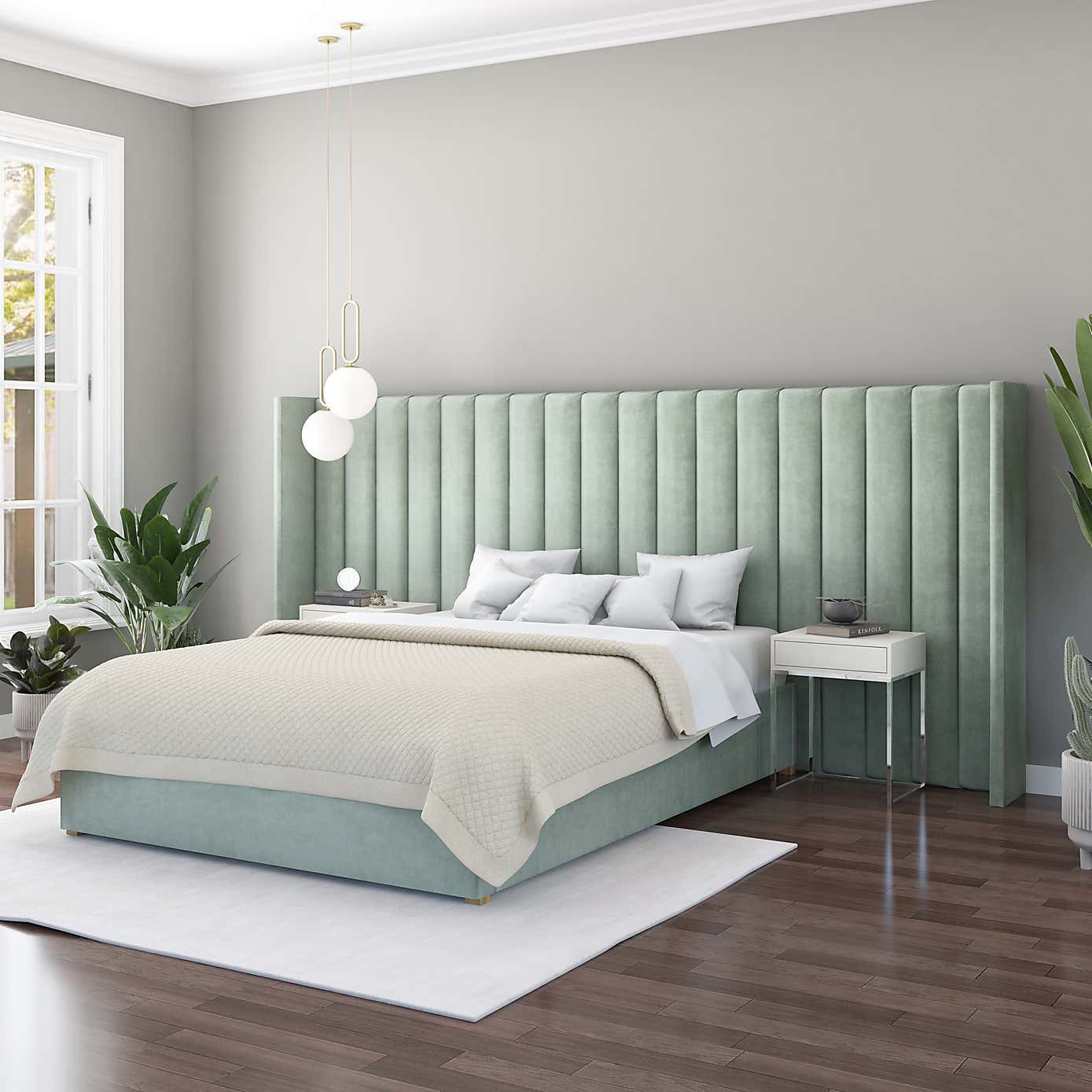 Grandeur Plush Velvet Headboard