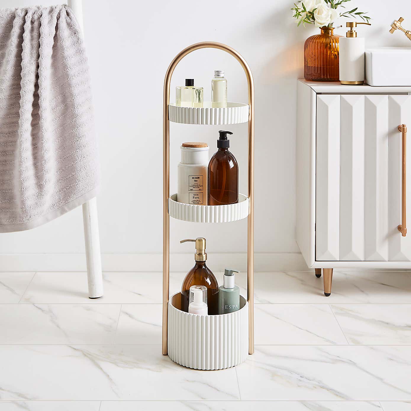 Modern Luxe Ribbed Caddy