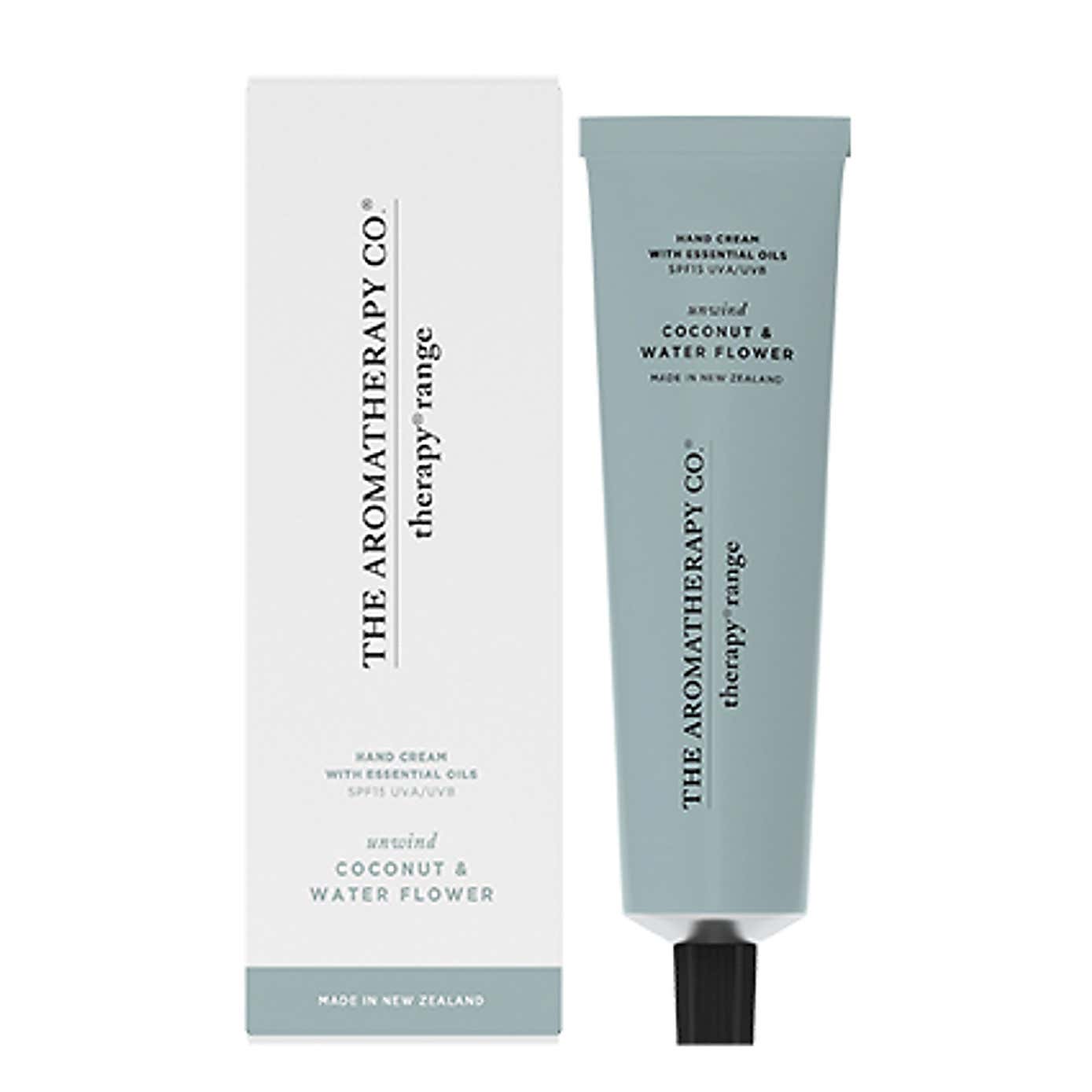 The Aromatherapy Co Therapy Unwind Coconut & Water Flower SPF15 Hand Cream