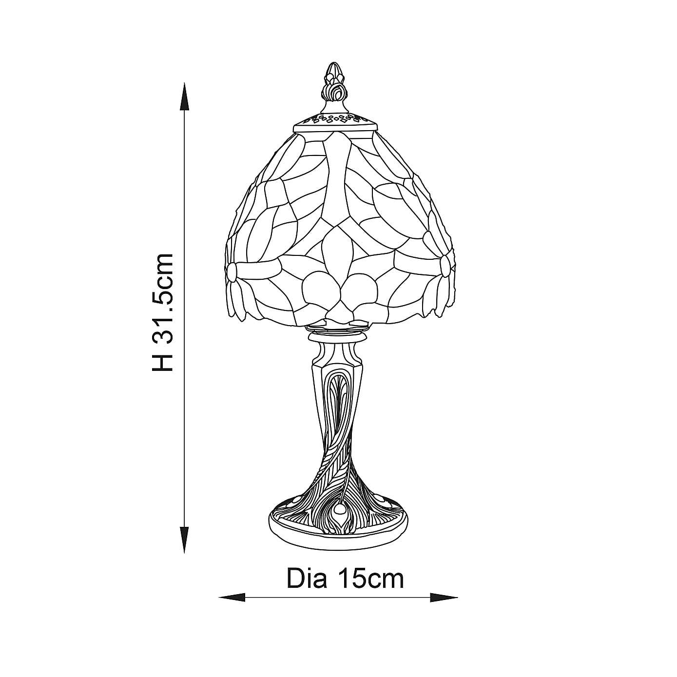 Vogue Lighting Flora Traditional Table Lamp