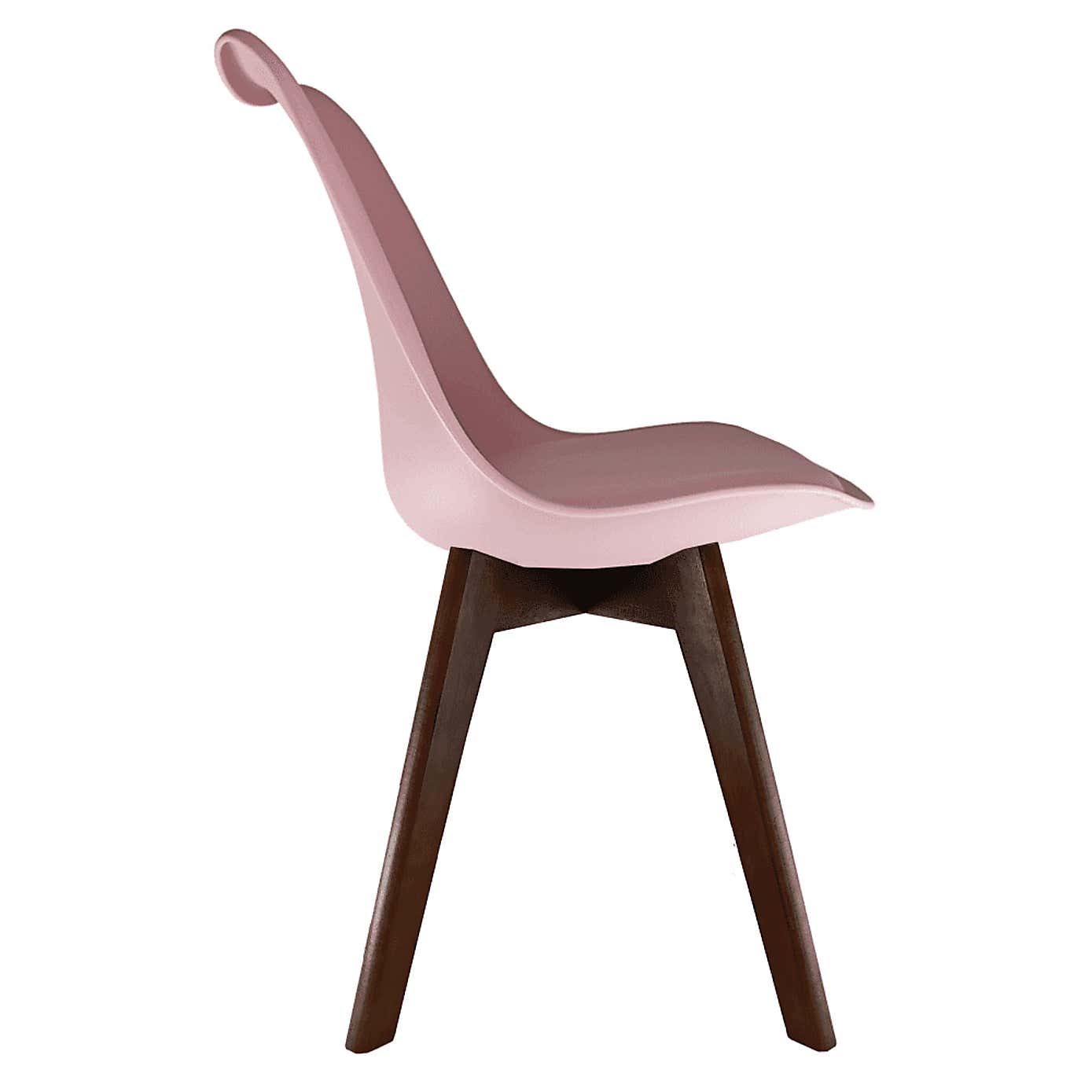 Fusion Living Soho Plastic Dining Chair with Squared Legs