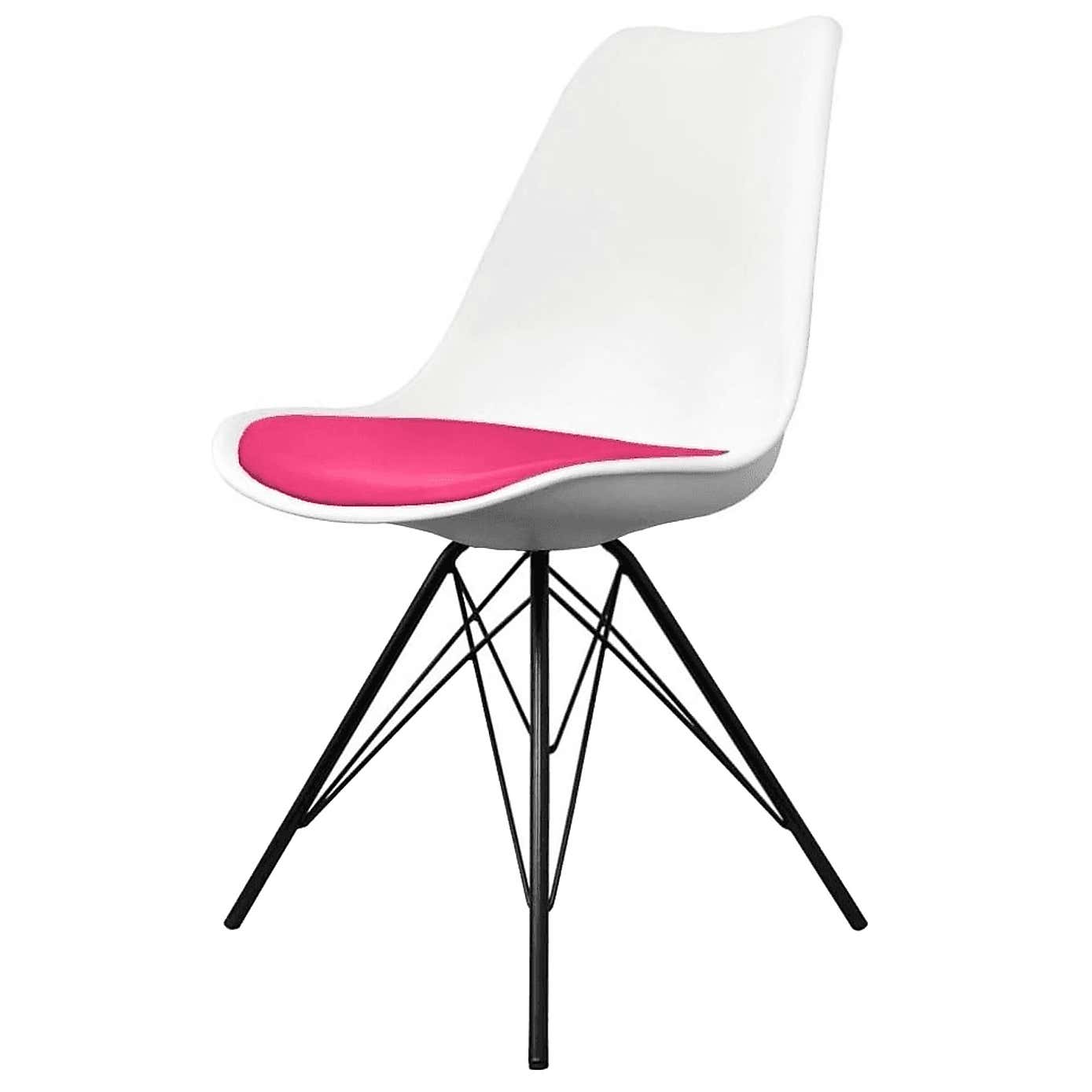 Fusion Living Soho White Plastic Dining Chair