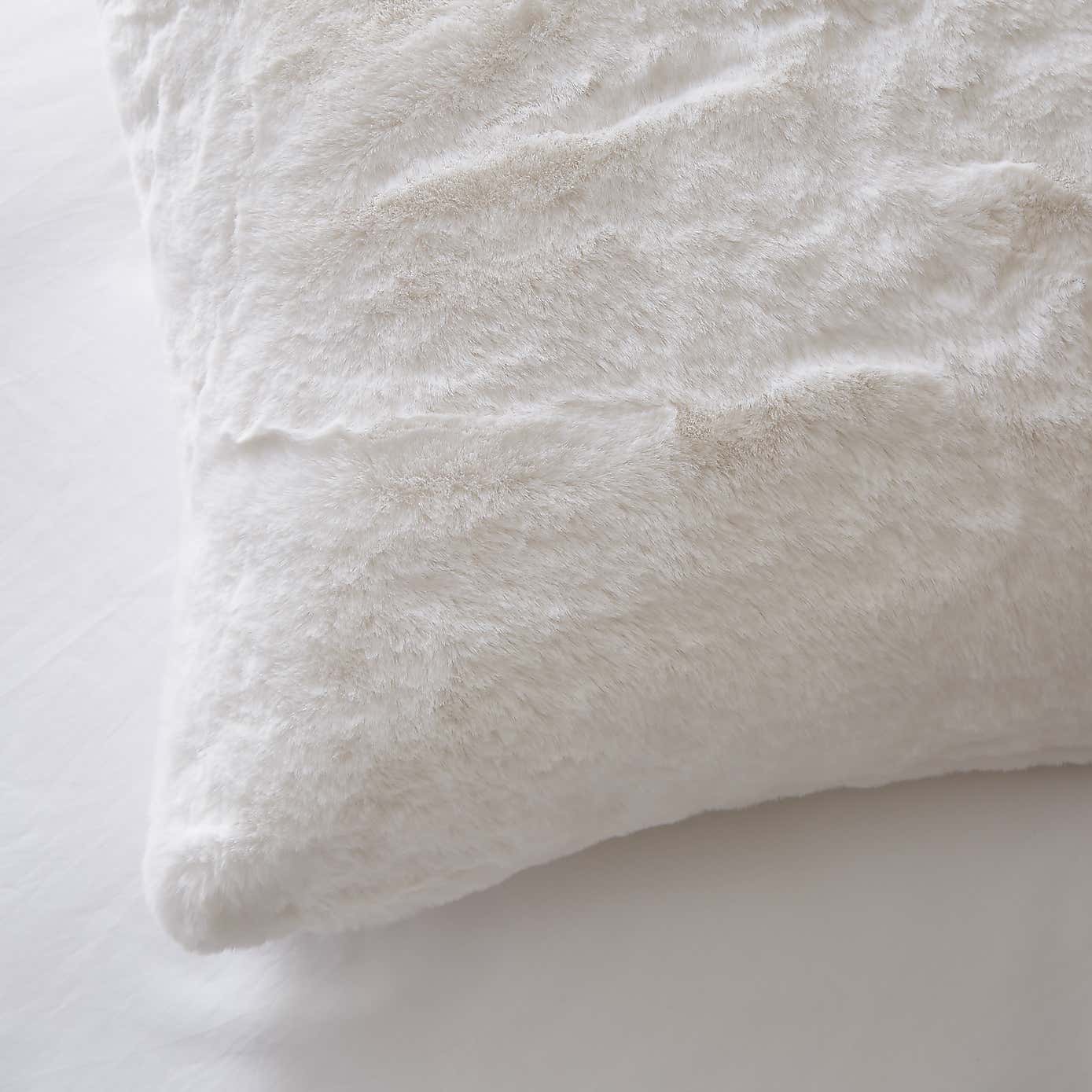 Dorma Purity Faux Fur Grey Continental Cushion