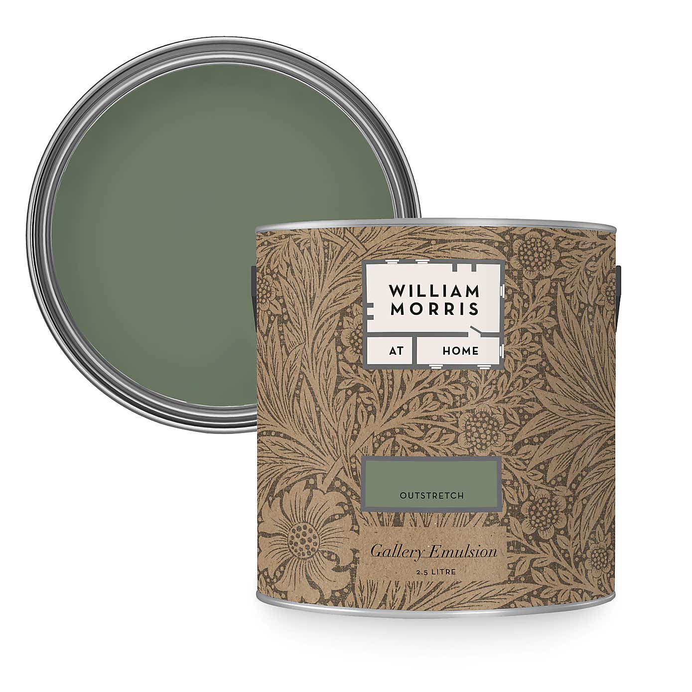 William Morris At Home Outstretch Gallery Emulsion Paint