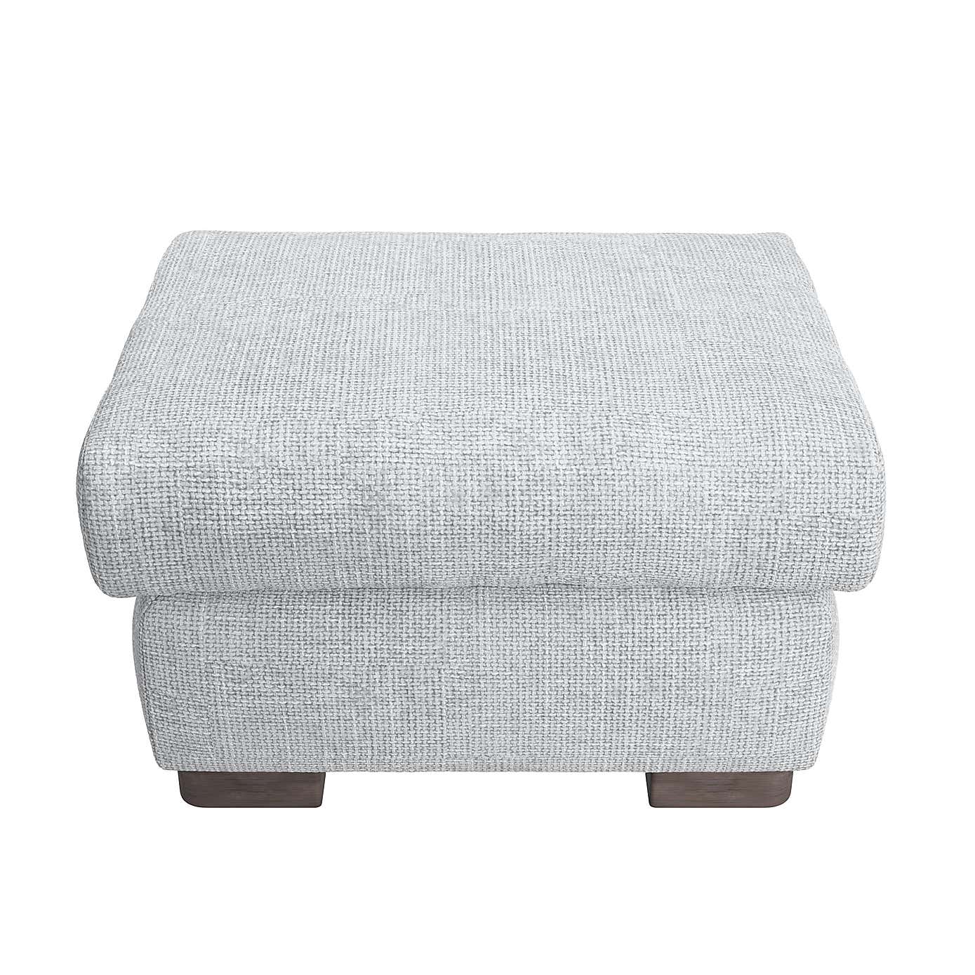 Carson Chunky Chenille Large Storage Footstool