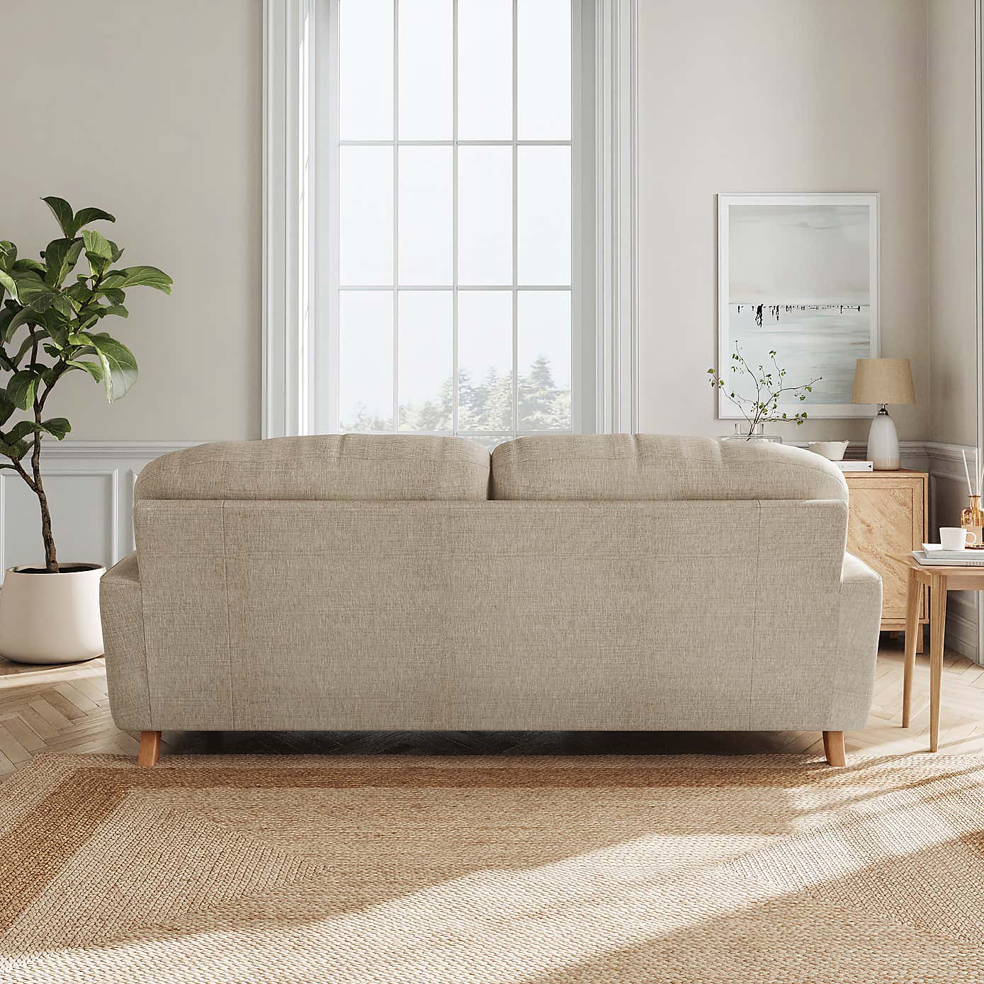 Slub Faux Linen Fabric Sample