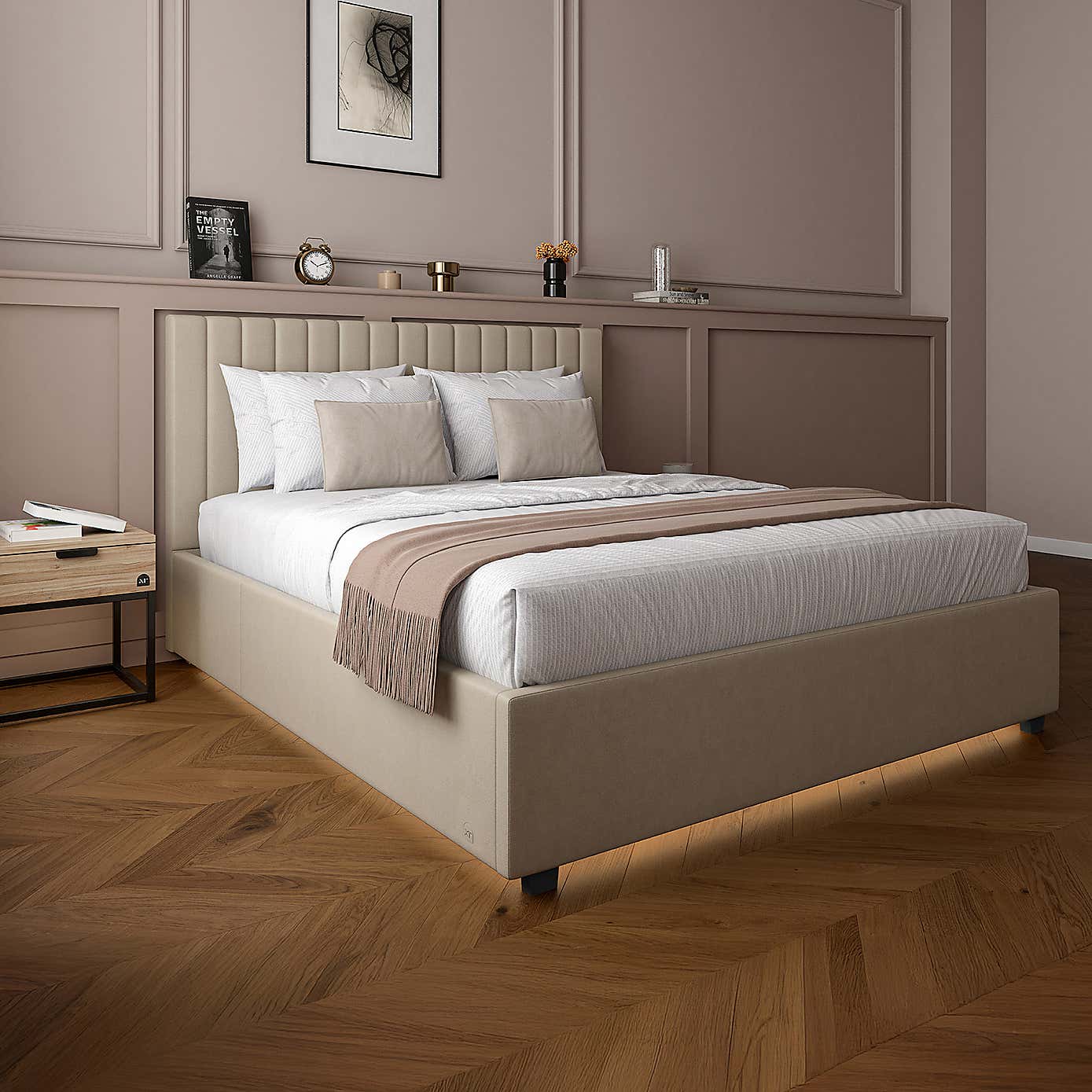 X Rocker Living Maisie LED Ottoman Bed Frame