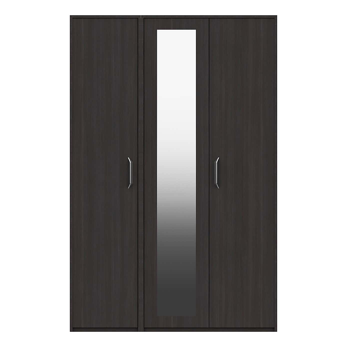 Malone 3 Door Mirrored Wardrobe