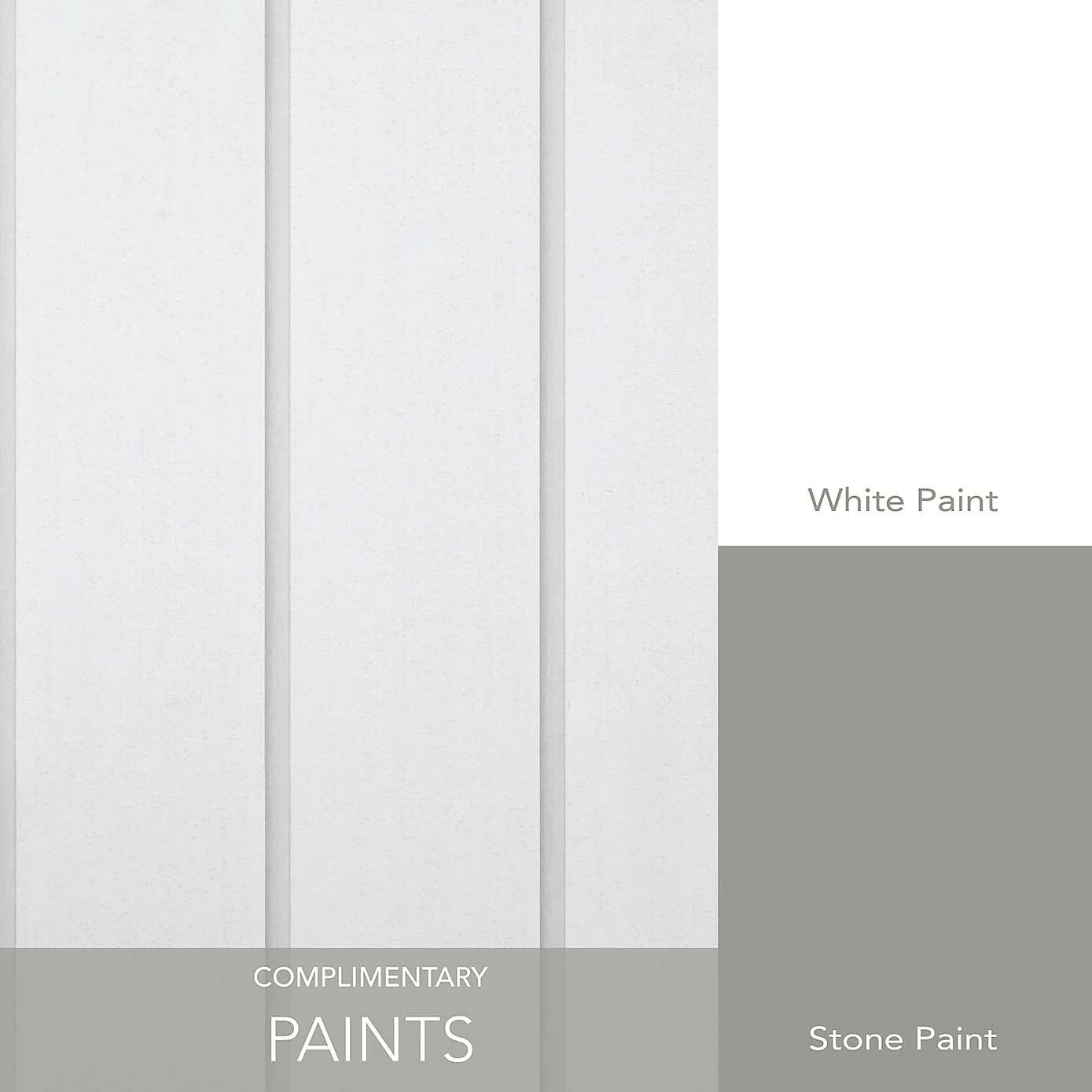 White Panel Wallpaper