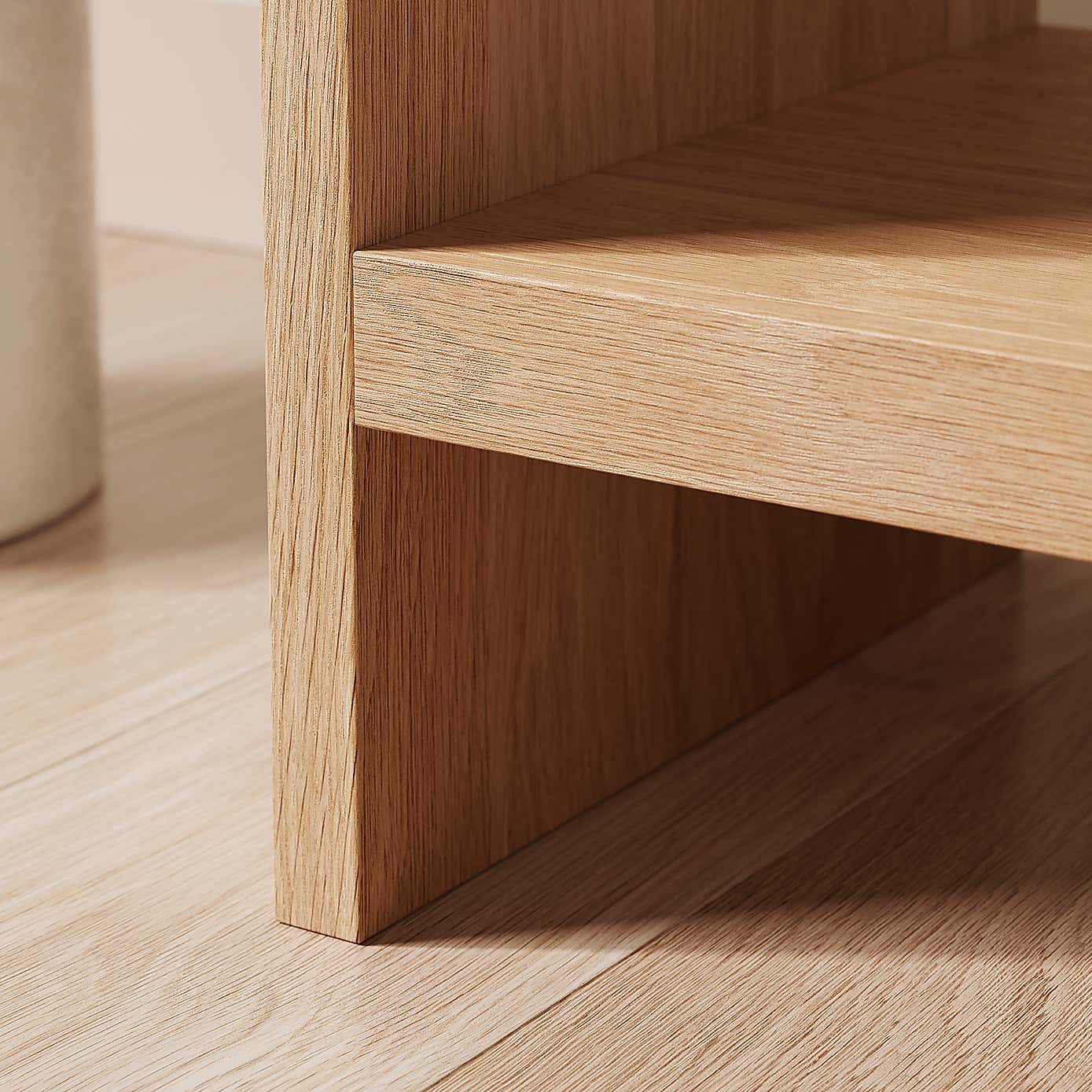 Bennett 1 Drawer Bedside Table, Light Oak