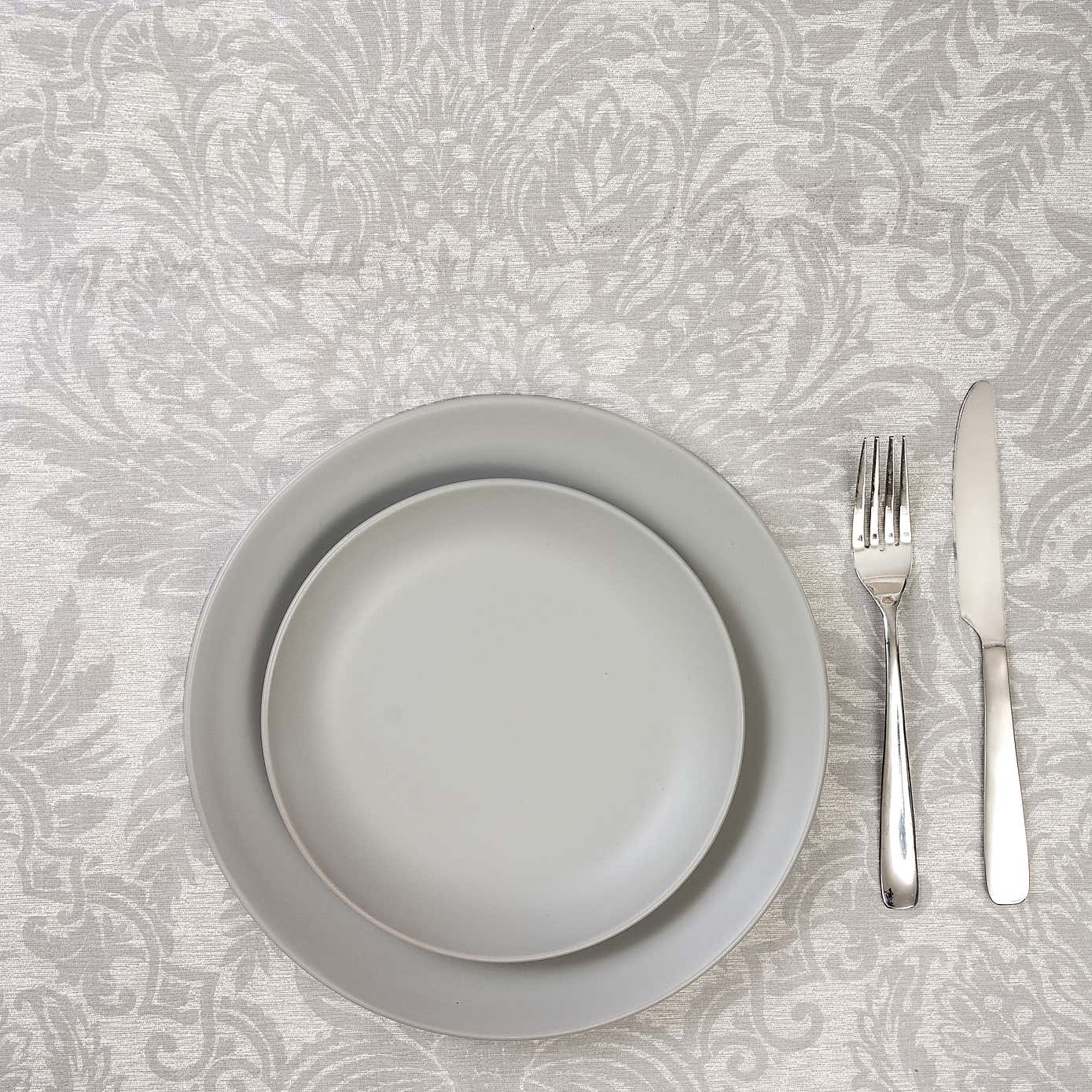 Signature Damask French Grey PVC