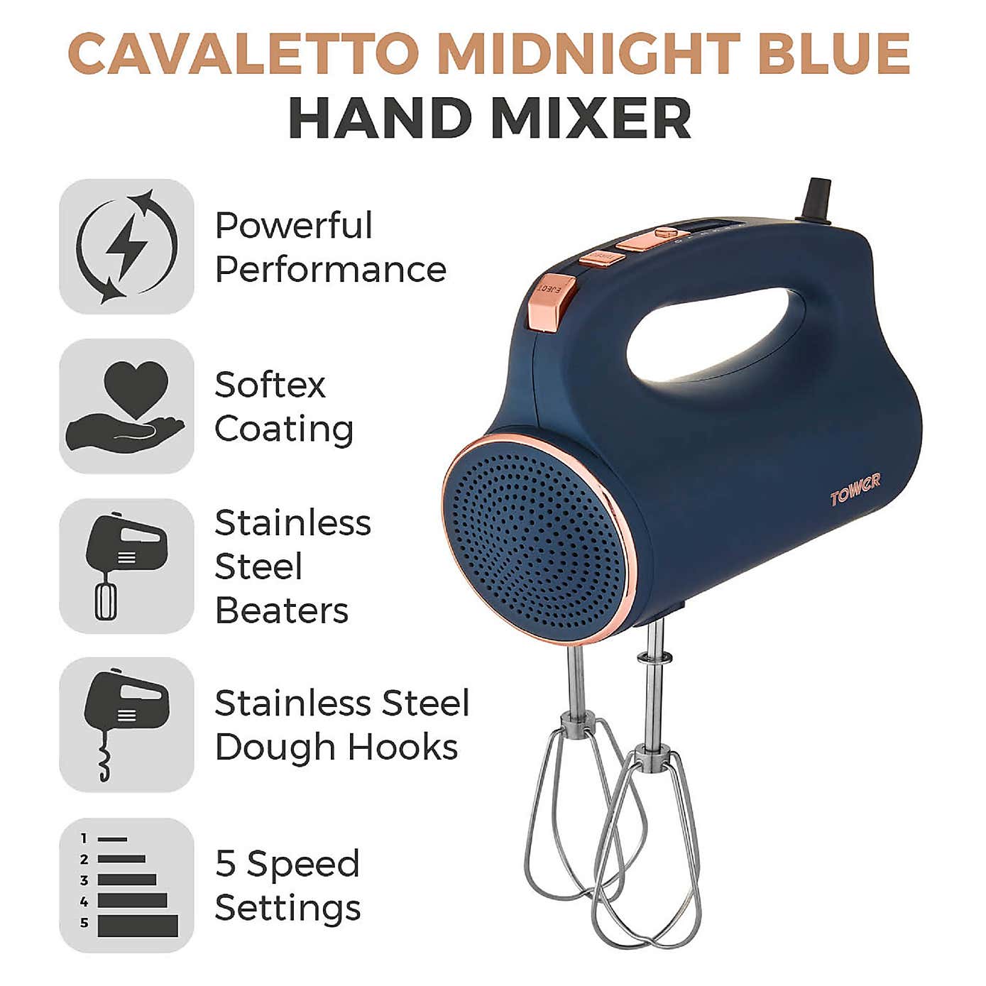 Tower Cavaletto 300W Hand Mixer