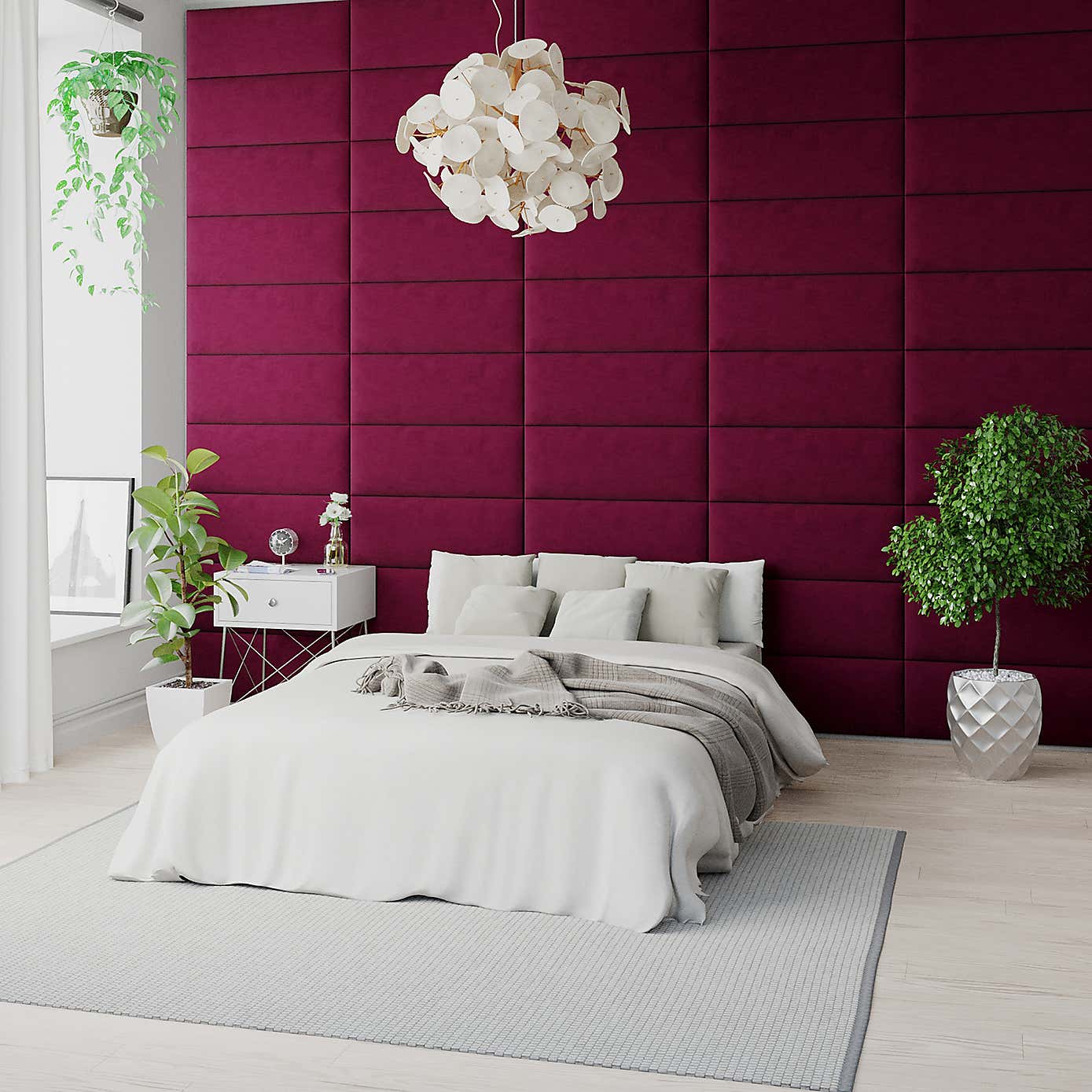 Aspire EasyMount Plush Velvet Upholstered Wall Panels