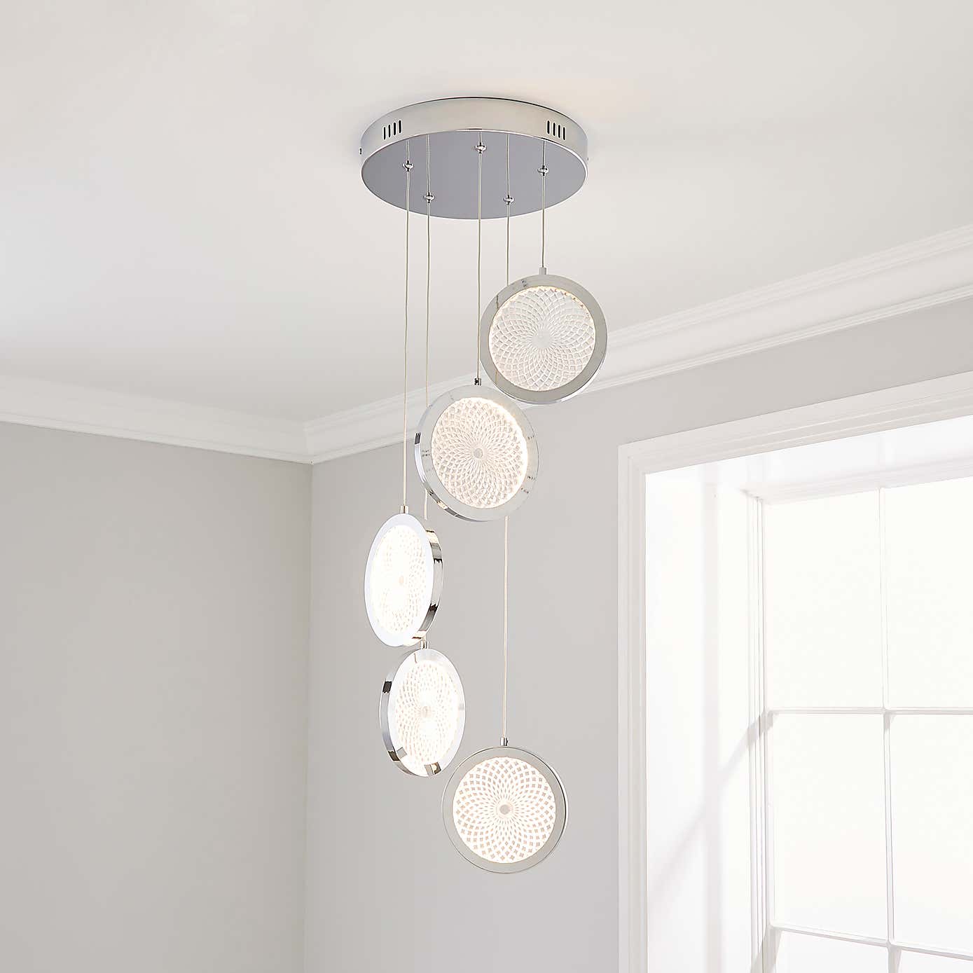 Cora Cluster Disc 5 Light Ceiling Fitting