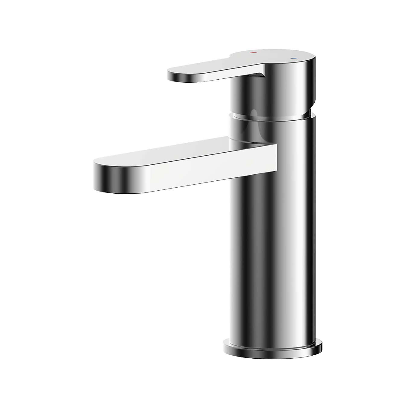 Arvan Mini Basin Mixer Tap with Push Button Waste