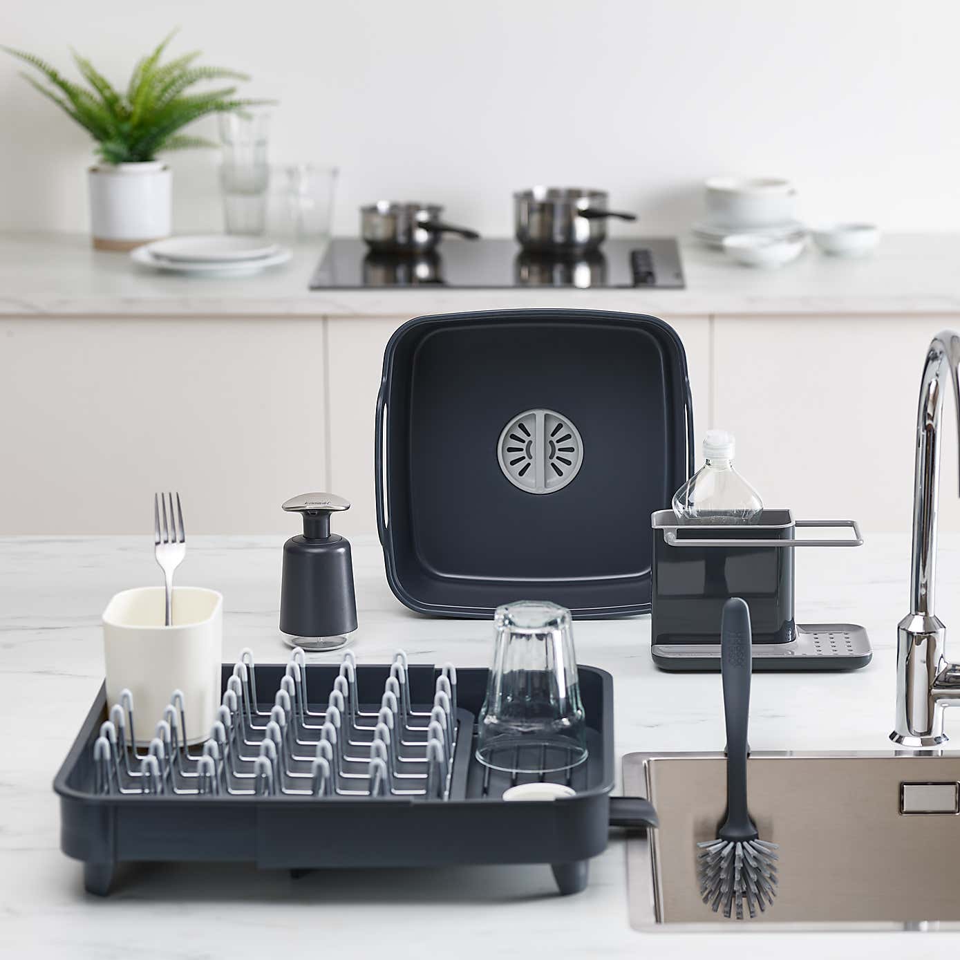 Joseph Joseph Expandable Grey Dish Rack