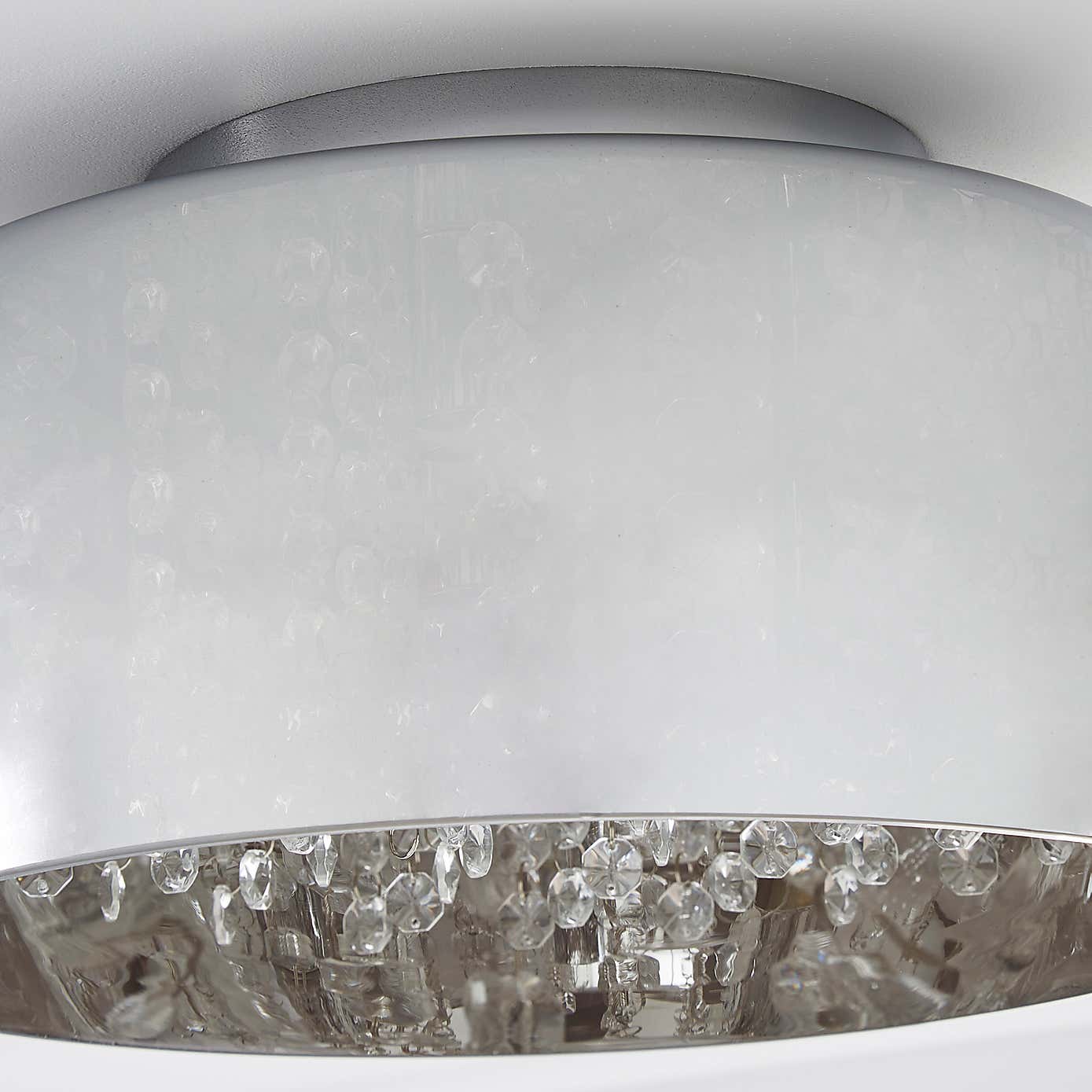Seychelles Smoked Flush Ceiling Fitting