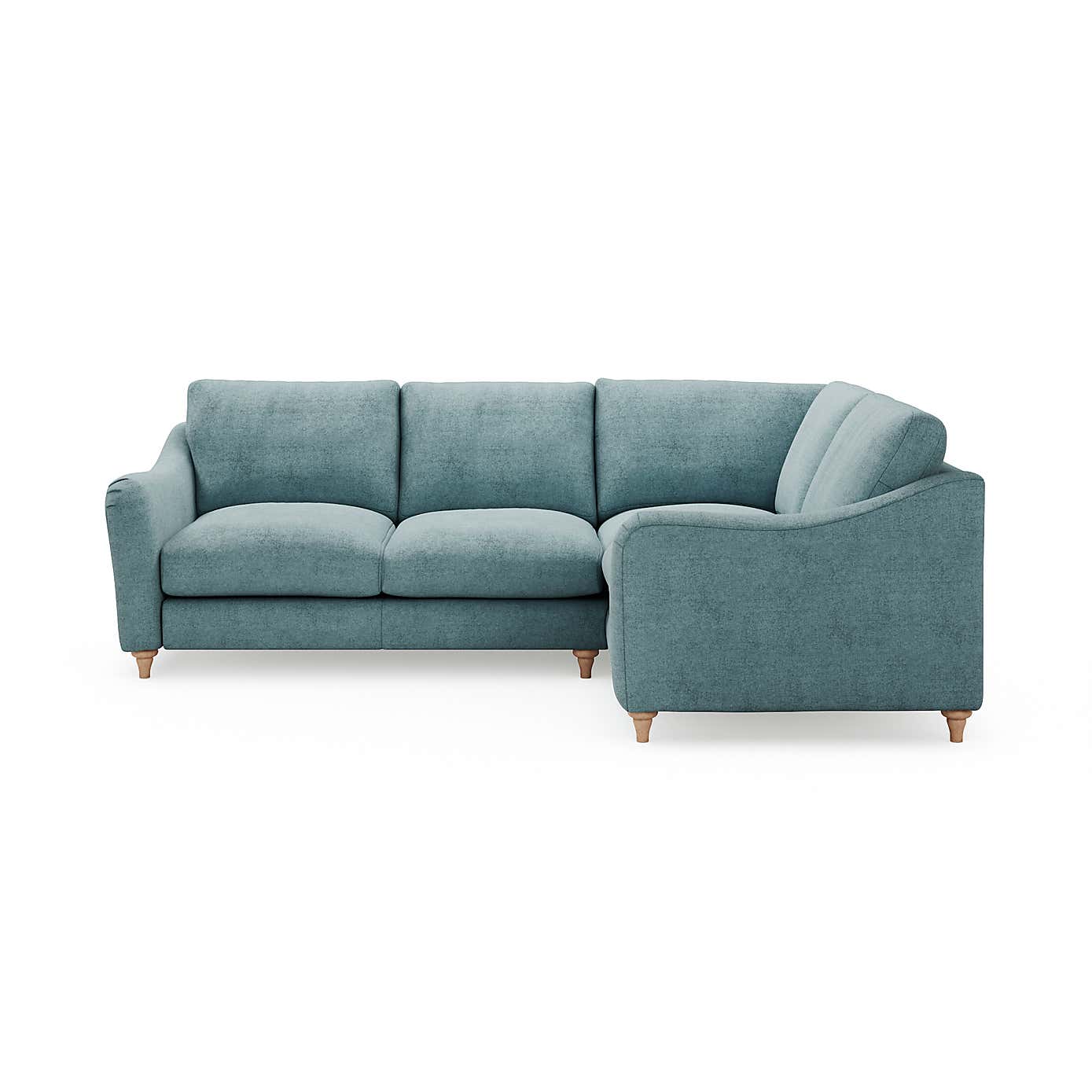 Hattie Tonal Plush Chenille Corner Sofa