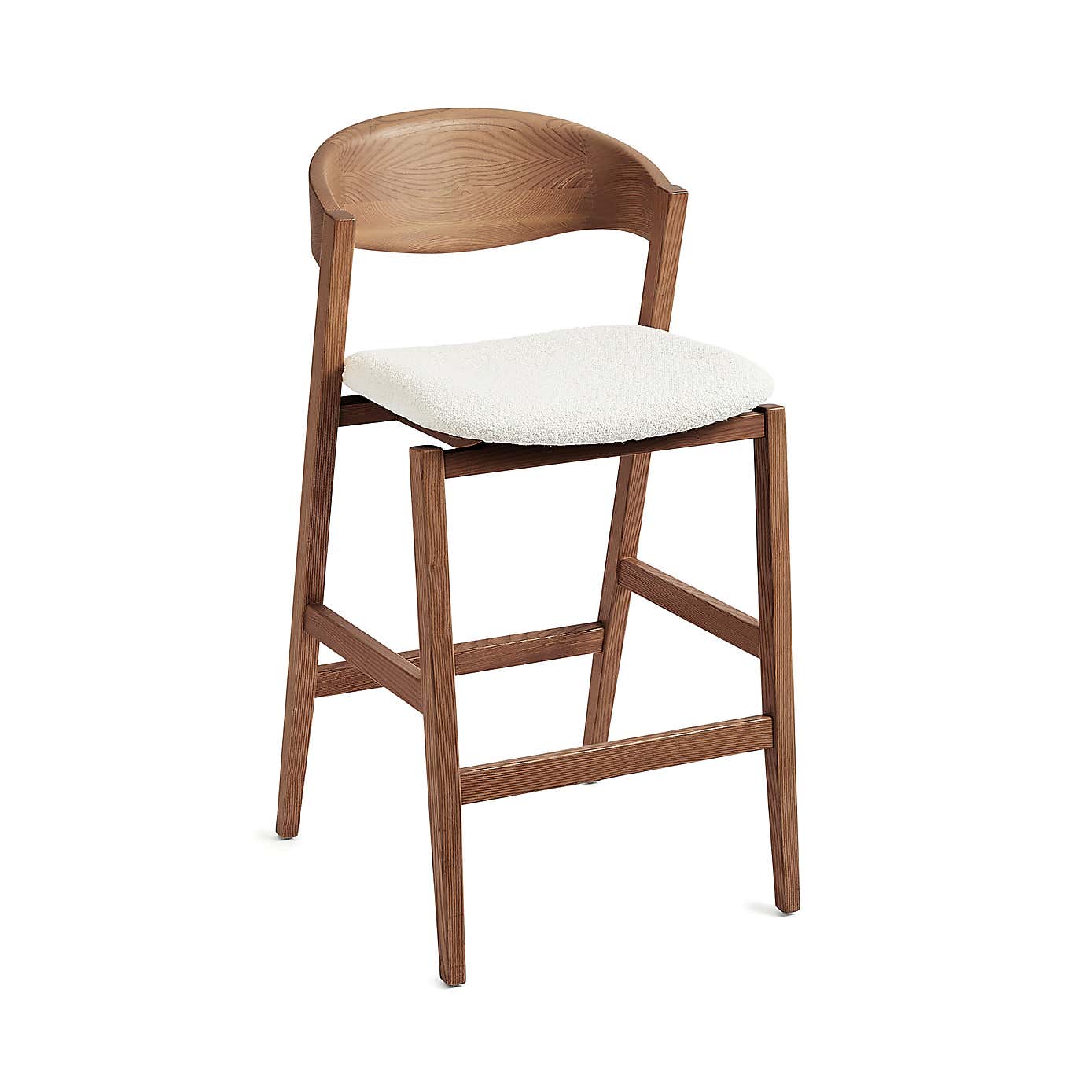 Oskar Boucle Bar Stool