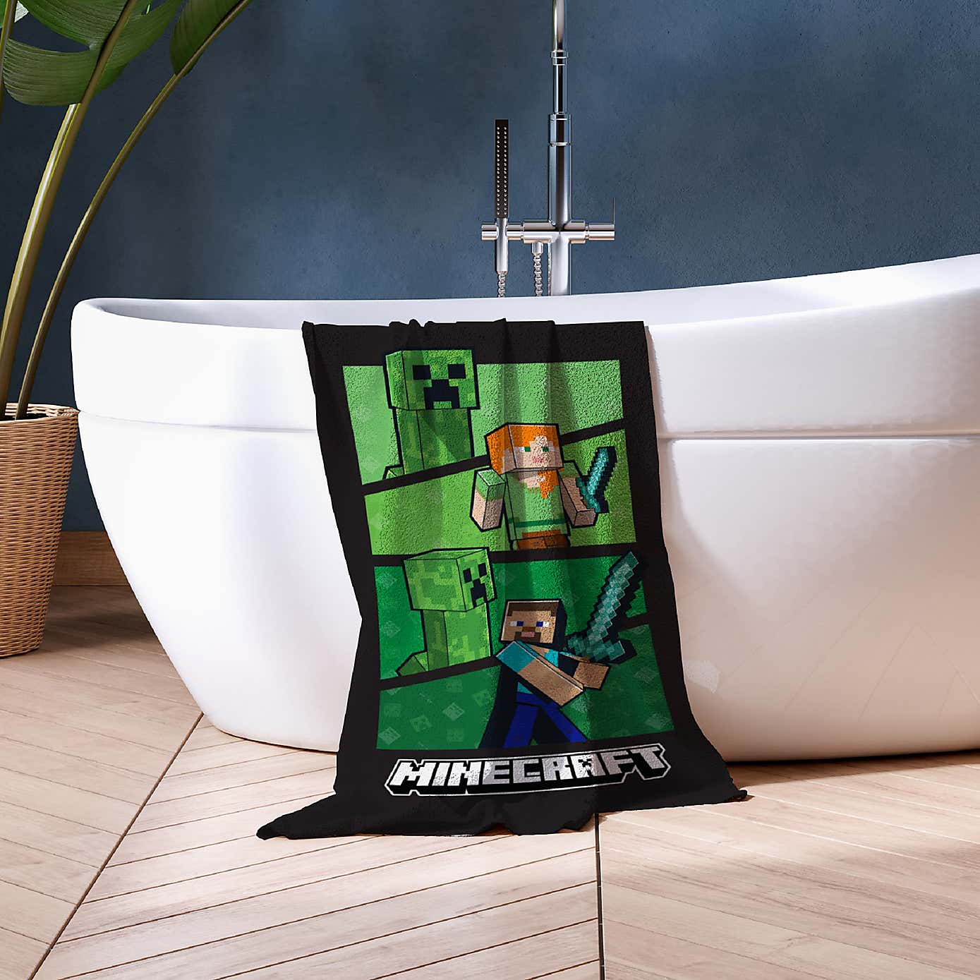 Minecraft Plater Cotton Beach Towel